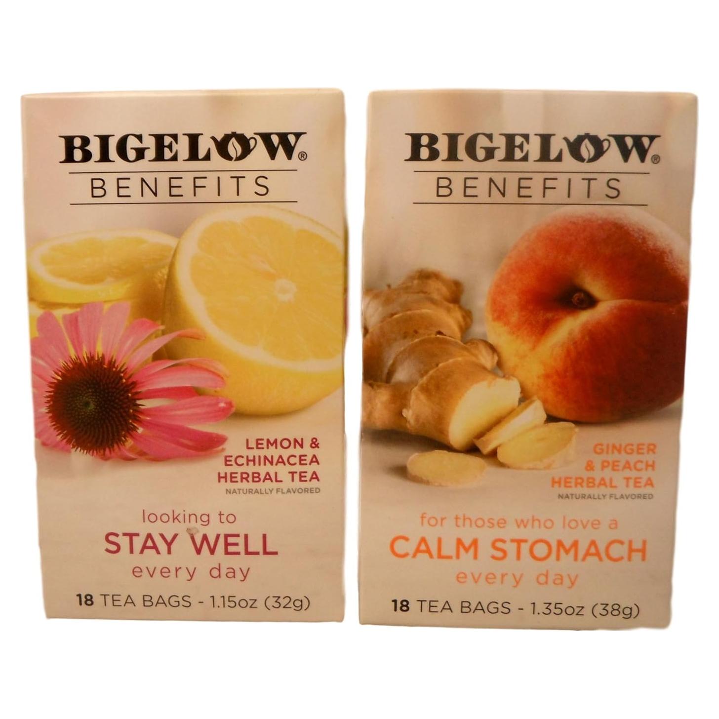 Té de Hierbas Bigelow Calm Stomach - 2 Cajas Sin Cafeína