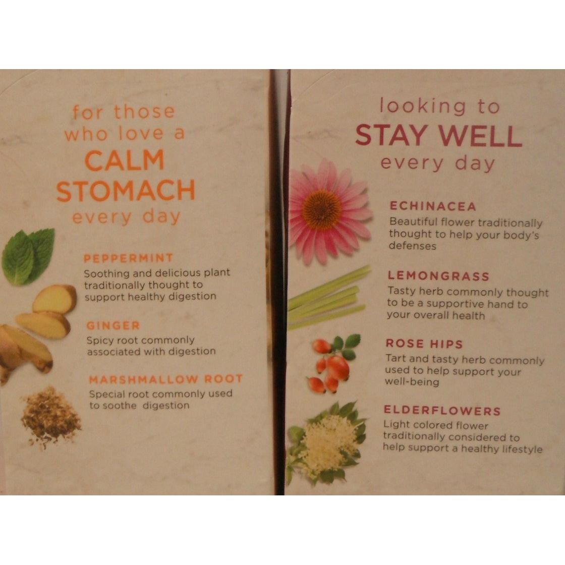 Té de Hierbas Bigelow Calm Stomach - 2 Cajas Sin Cafeína