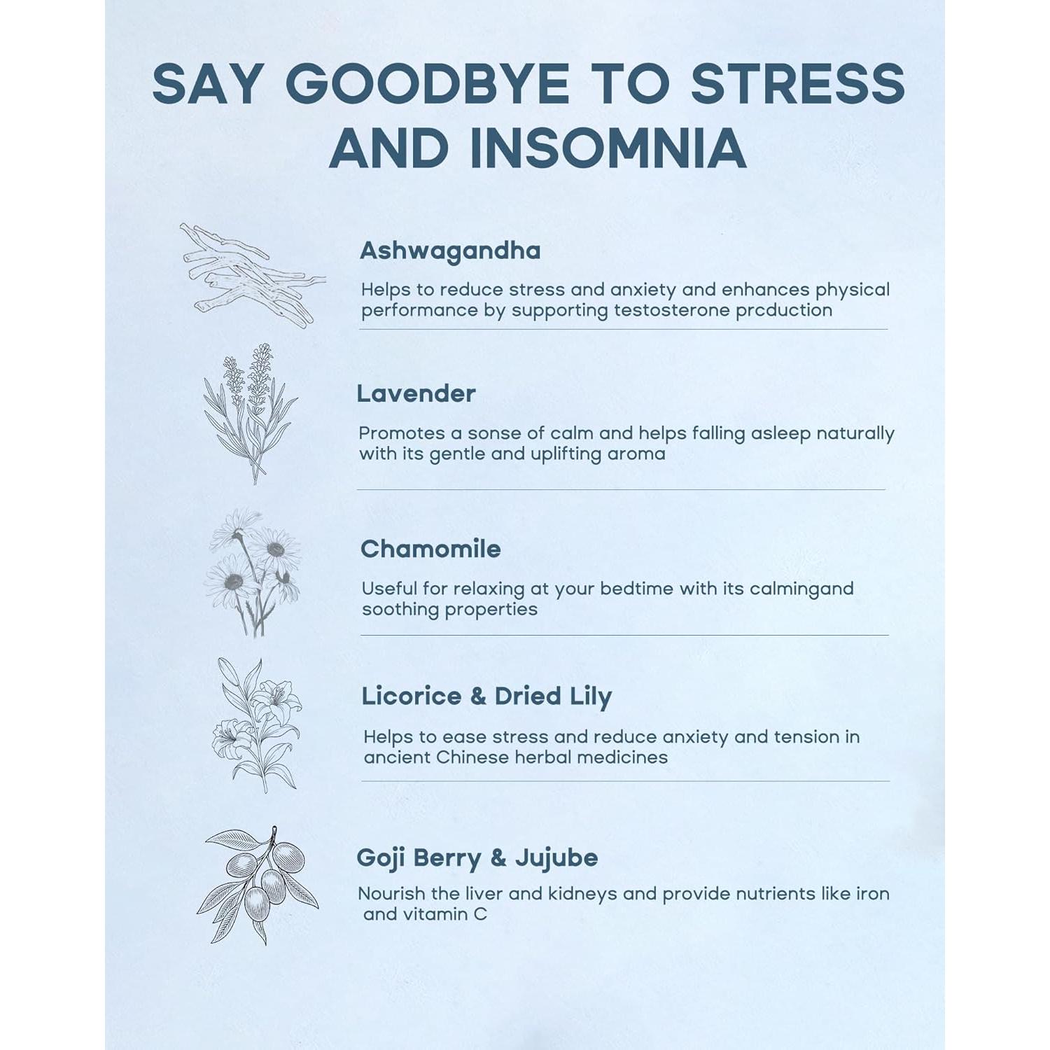 Té Calmante Nocturno Herblight 15 Bolsitas Orgánico Sin Cafeína