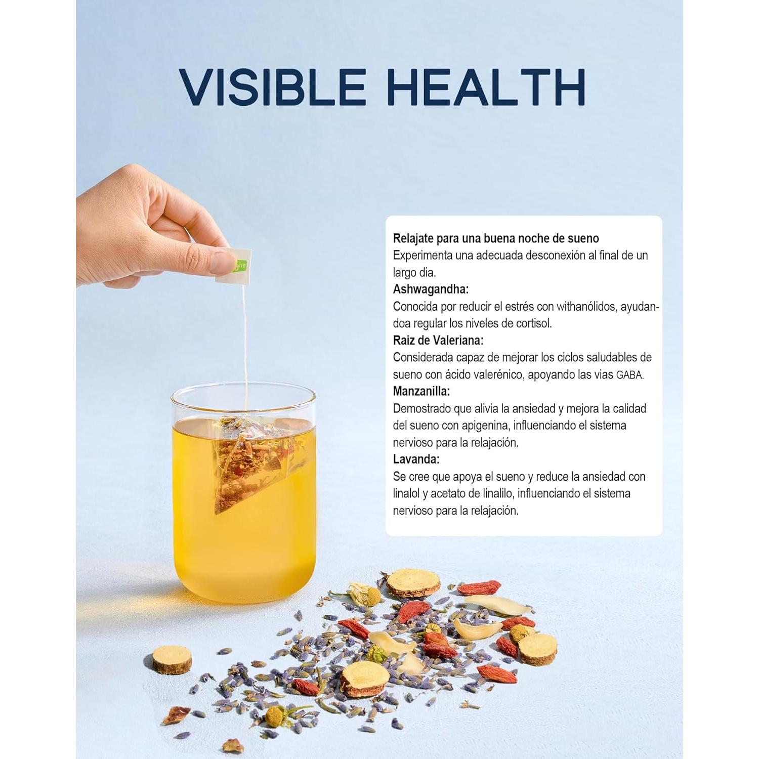 Té Calmante Nocturno Herblight 15 Bolsitas Orgánico Sin Cafeína