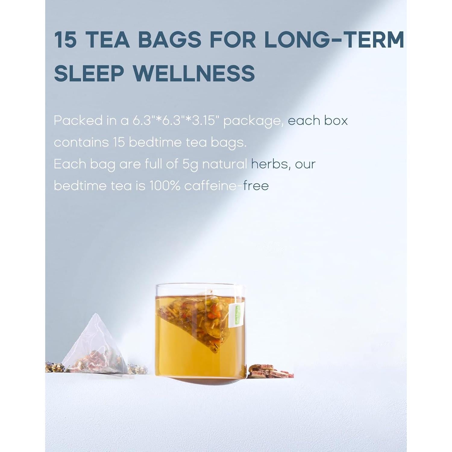 Té Calmante Nocturno Herblight 15 Bolsitas Orgánico Sin Cafeína