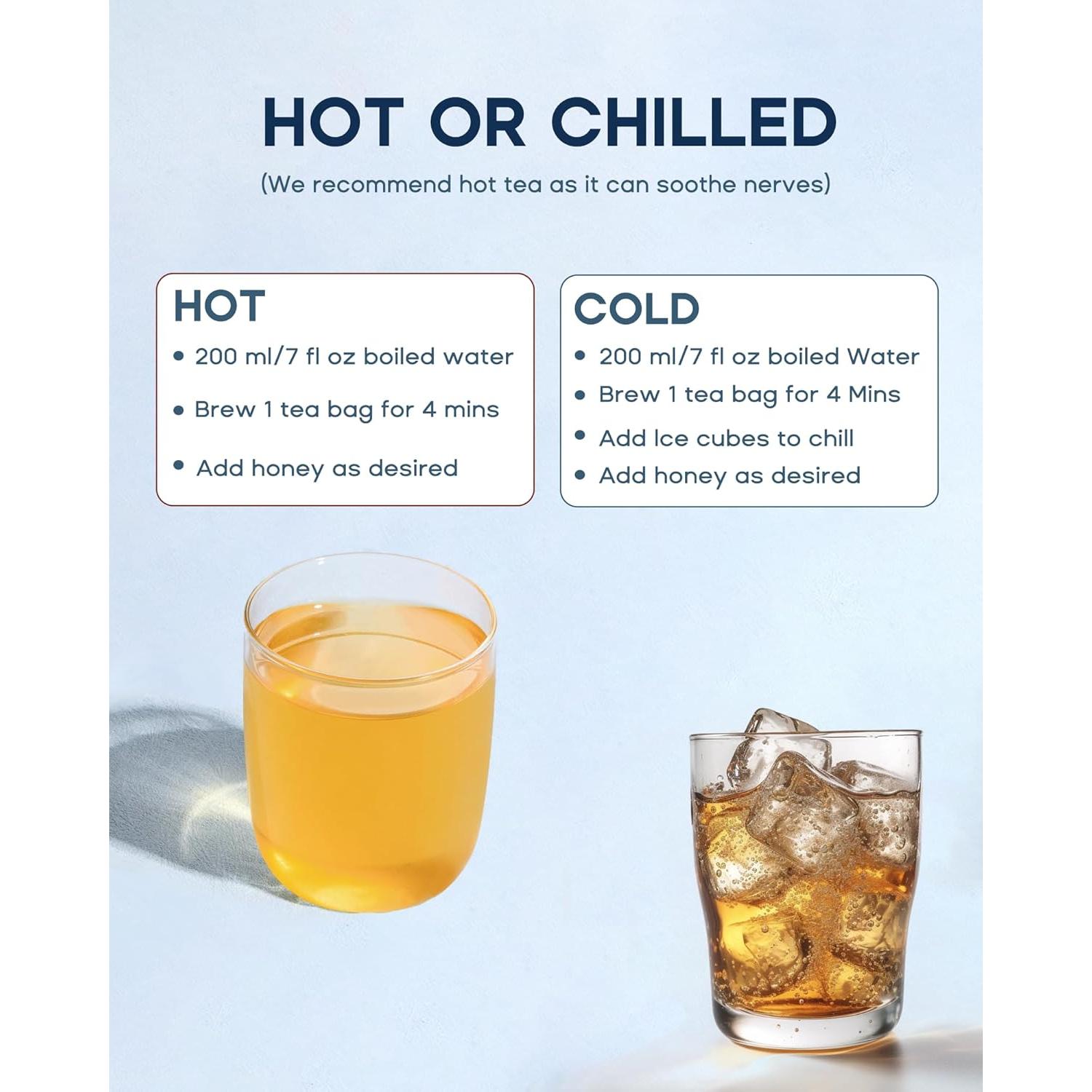 Té Calmante Nocturno Herblight 15 Bolsitas Orgánico Sin Cafeína