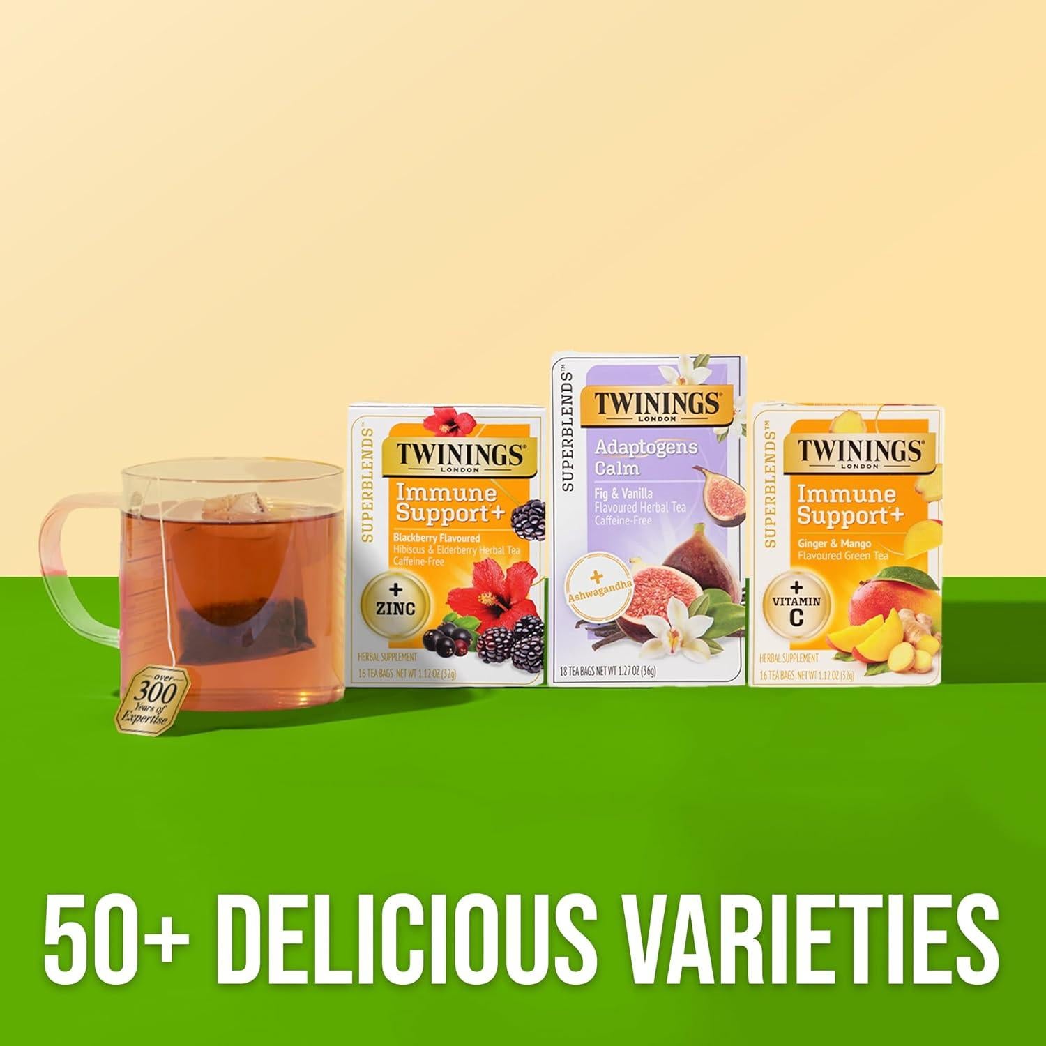 Té de Hierbas Sin Cafeína Twinings Calm con Ashwagandha 18 Bolsitas