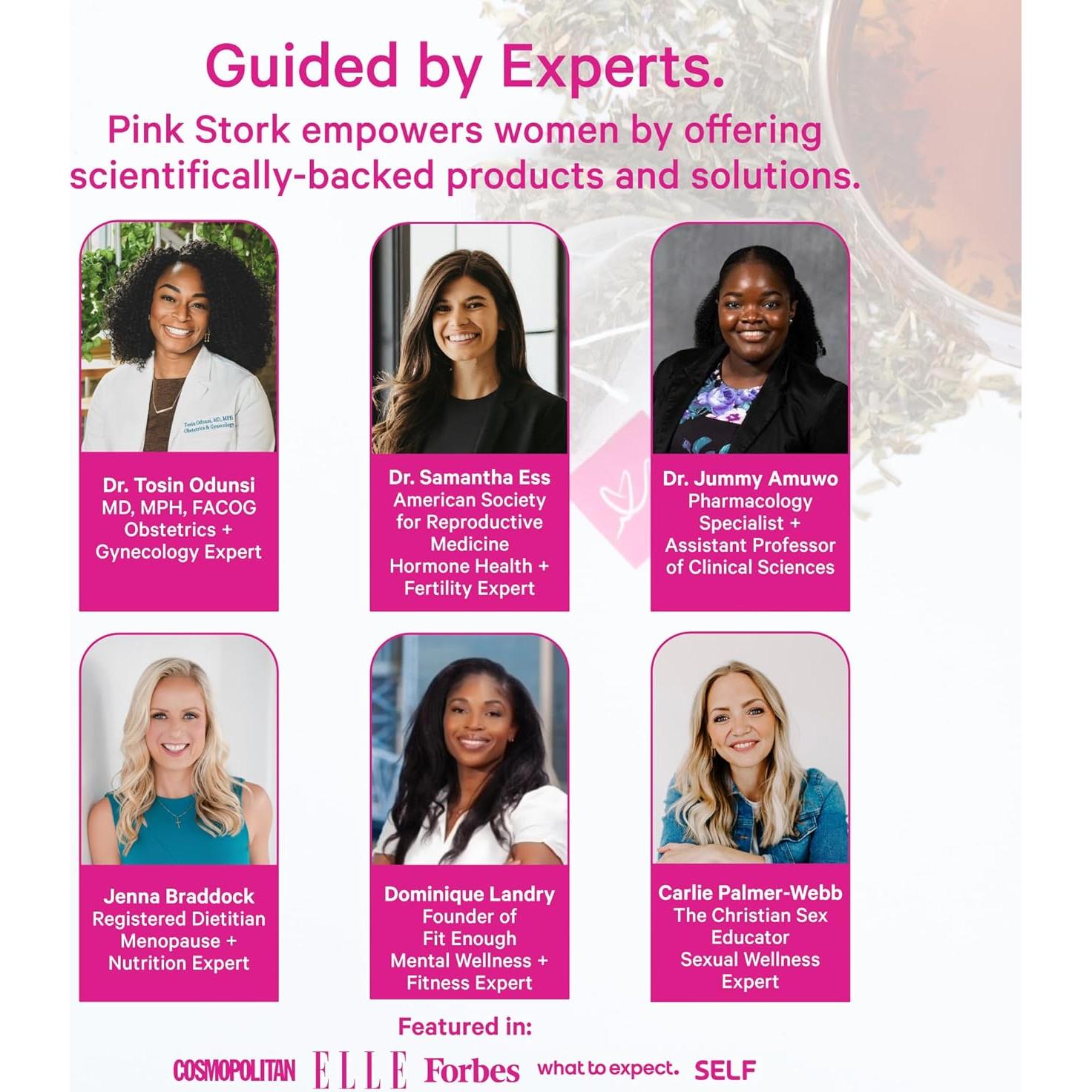 Té de Fertilidad Orgánico Pink Stork con Vitex y Menta - 15 Bolsitas