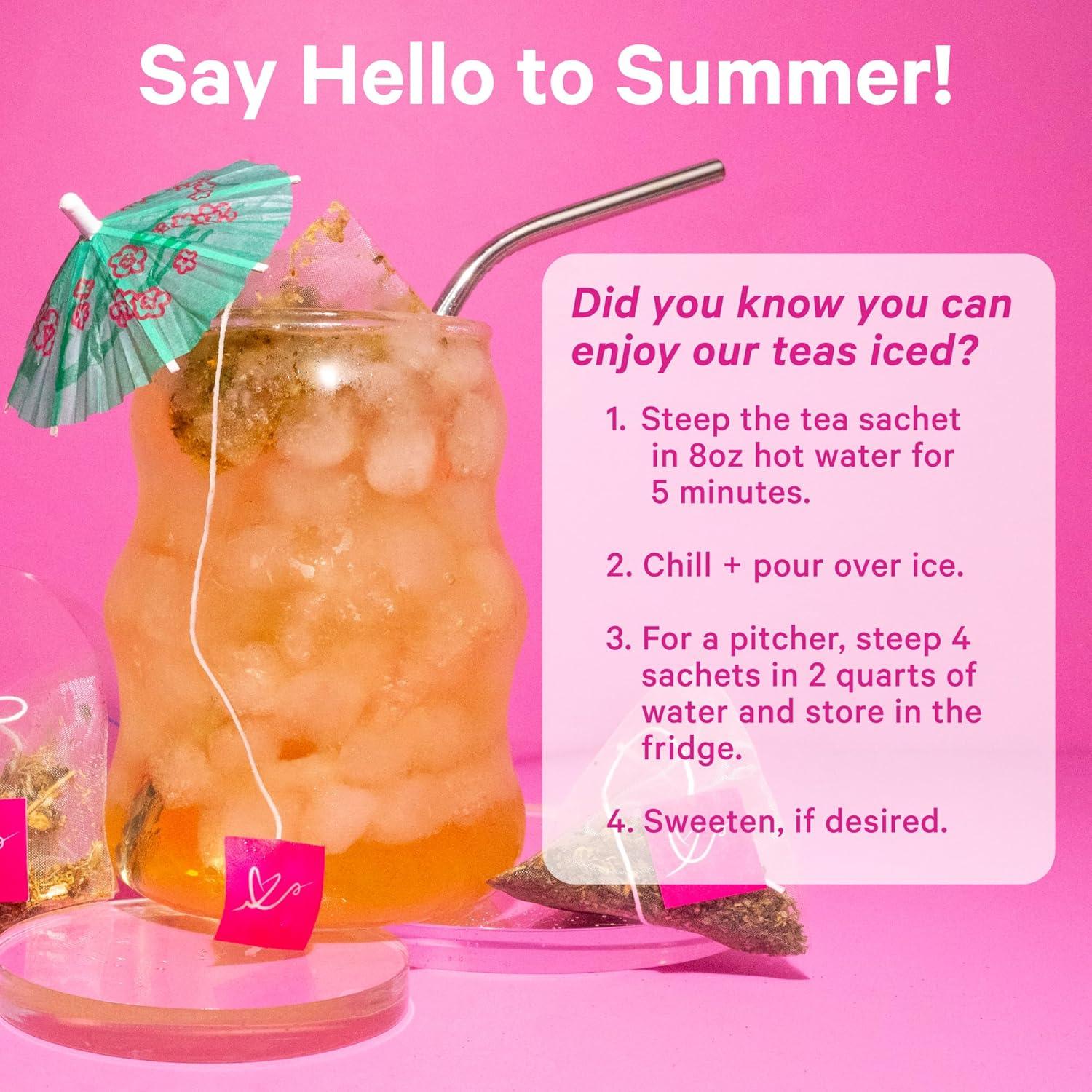 Té de Fertilidad Orgánico Pink Stork con Vitex y Menta - 15 Bolsitas