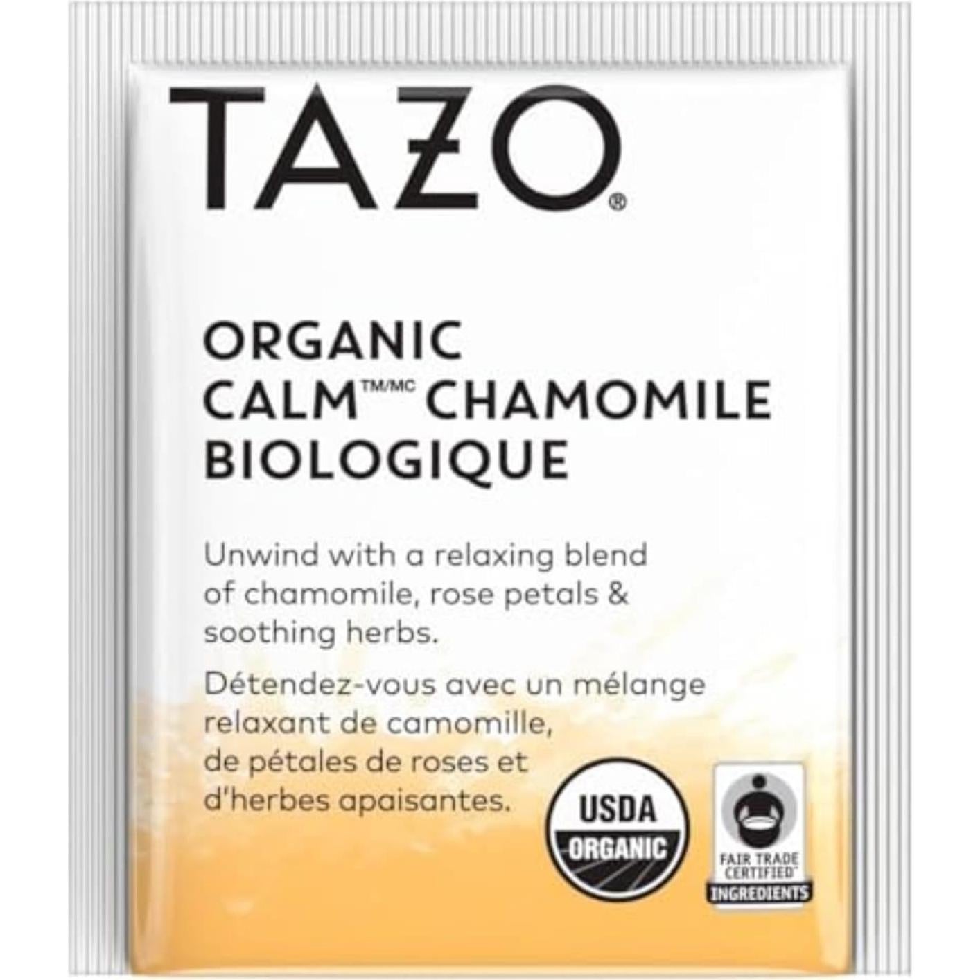 Té de Hierbas TAZO CALMA Manzanilla 16 Bolsitas Sin Cafeína