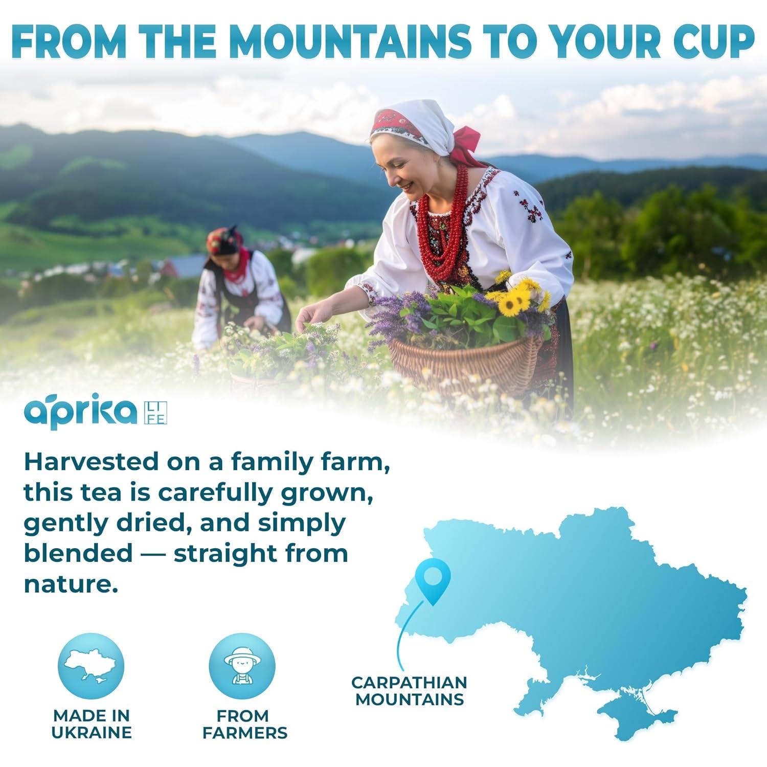 Té Herbal Natural Aprika Life para Dormir - 60 Bolsitas Sin Cafeína