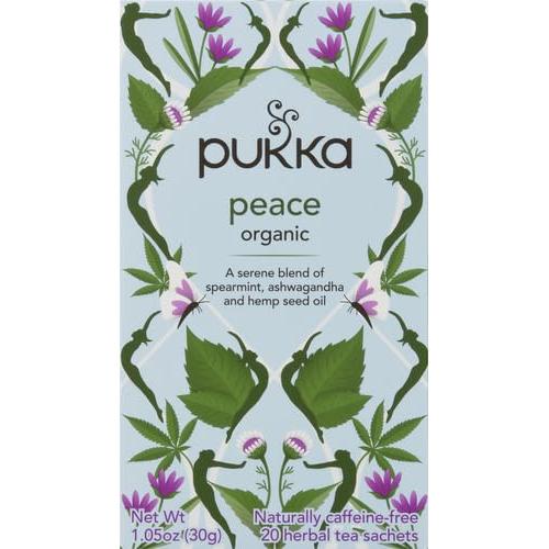 Té de Hierbas Orgánico Pukka Paz - 20 Bolsitas Sin Cafeína