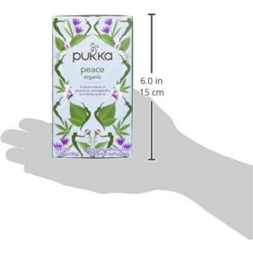 Té de Hierbas Orgánico Pukka Paz - 20 Bolsitas Sin Cafeína