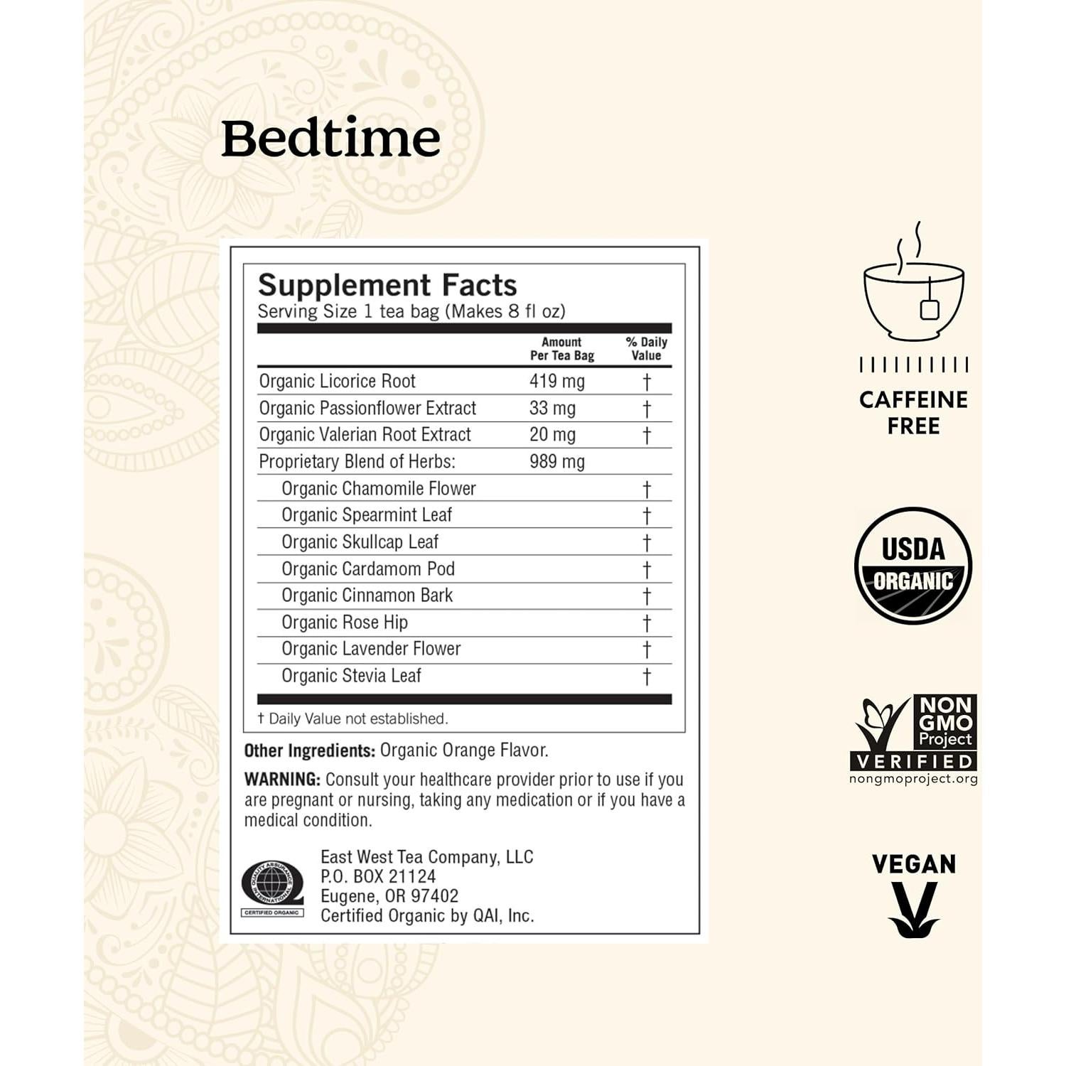 Té Yogi para Dormir - 64 Bolsitas Orgánicas de Manzanilla