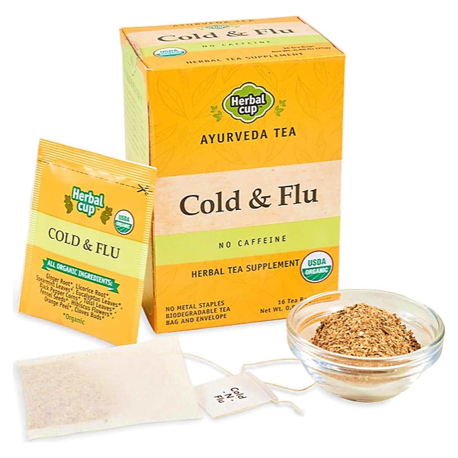 Té Herbal Cup Ayurveda Orgánico para Resfriados - 16 Bolsitas