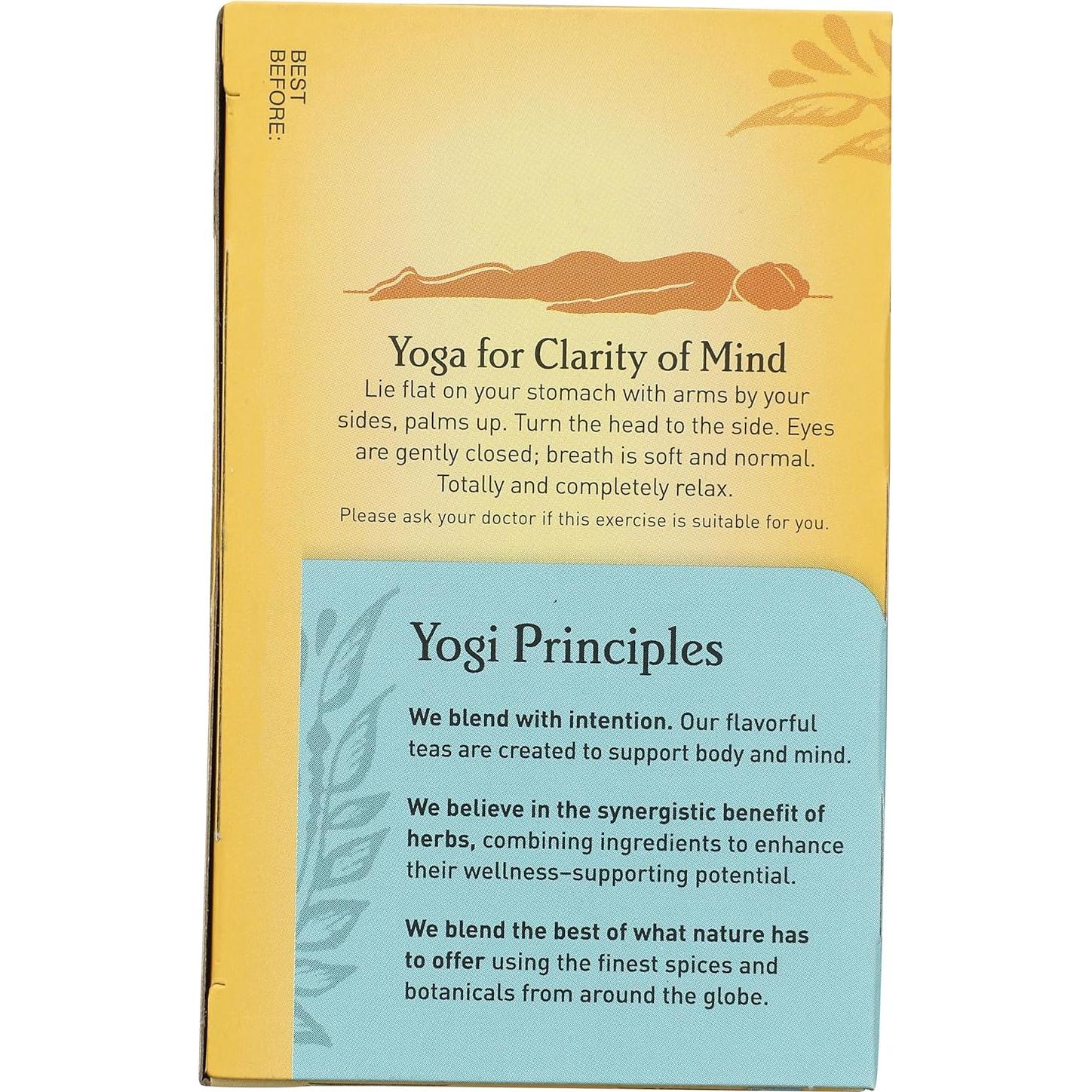 Té Relajante Yogi Tea Mente Relajada 16 Bolsitas 100% Natural