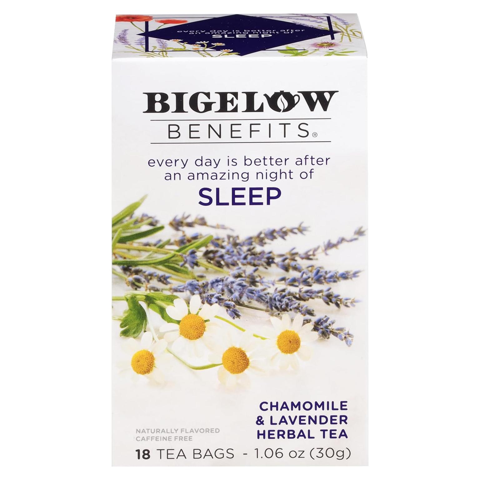 Té Bigelow para Dormir Manzanilla y Lavanda 18 Bolsitas