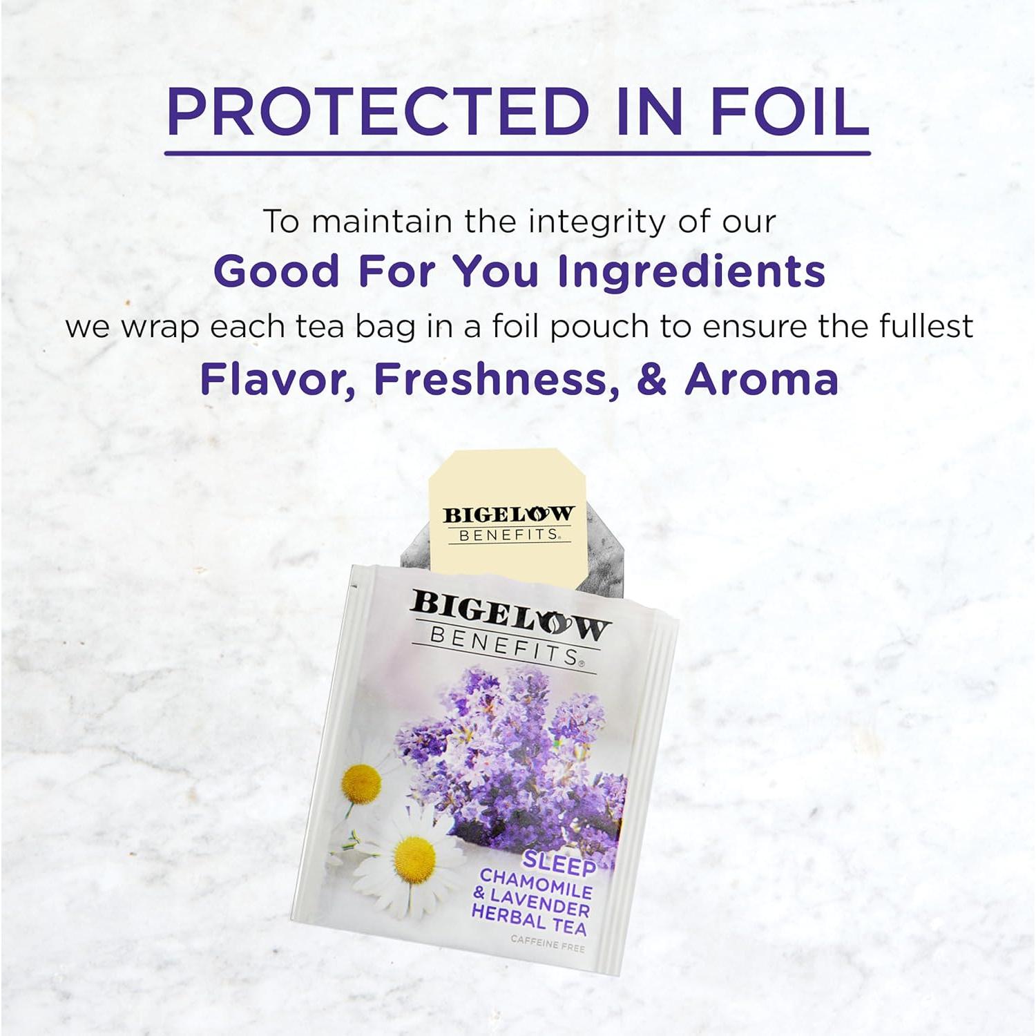 Té Bigelow para Dormir Manzanilla y Lavanda 18 Bolsitas