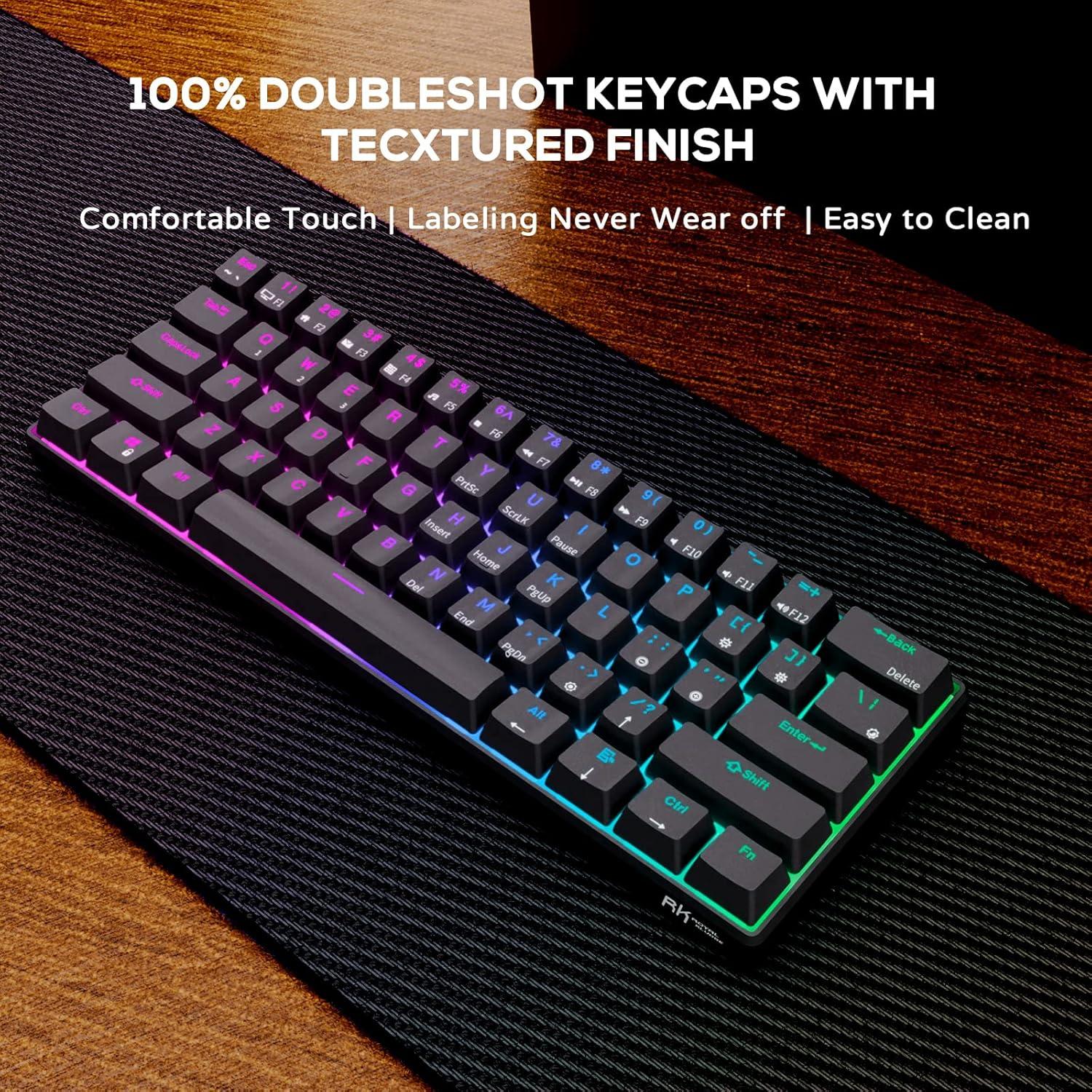 Teclado Mecánico RK ROYAL KLUDGE RK61 60% RGB Inalámbrico