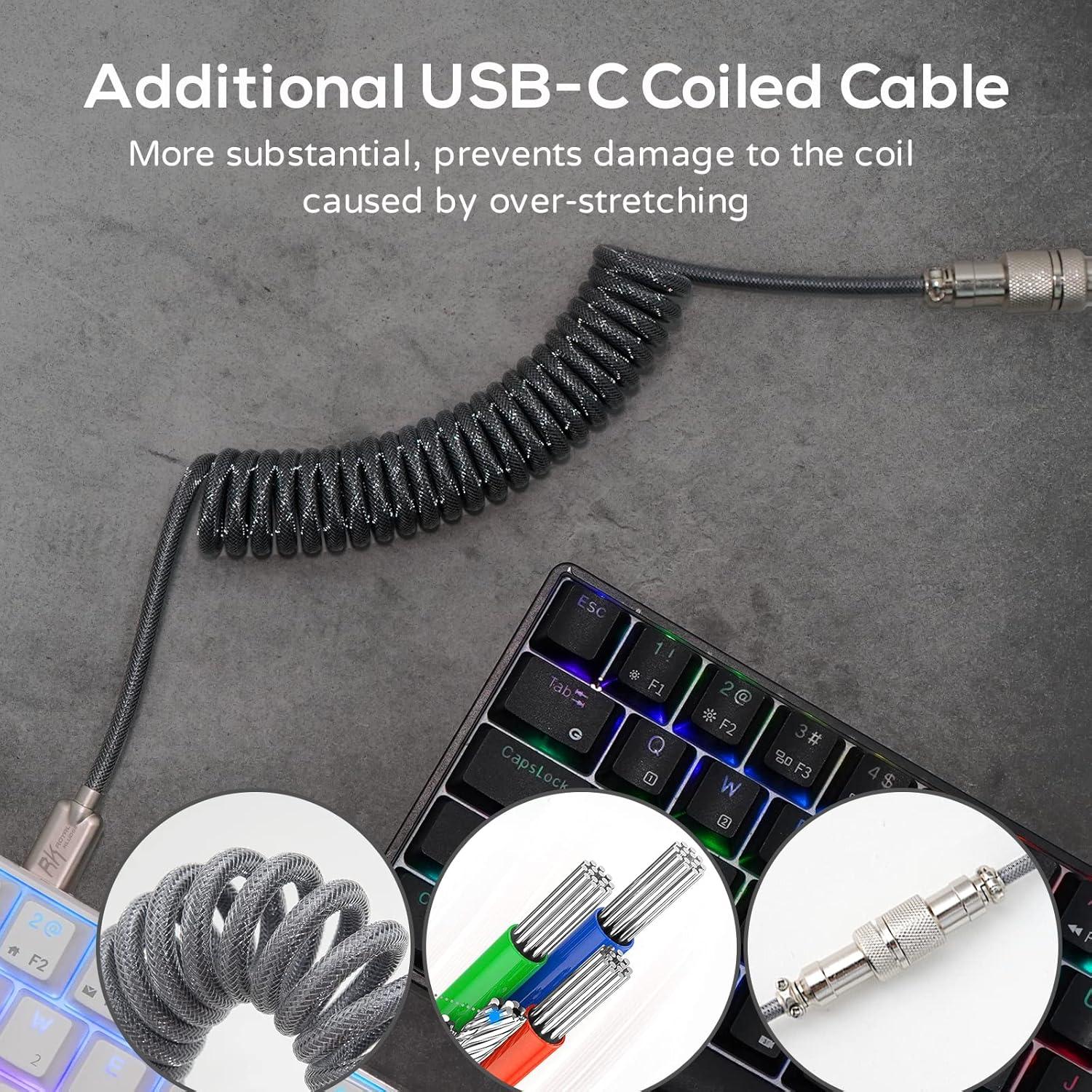 Teclado Mecánico RK ROYAL KLUDGE RK61 60% RGB Inalámbrico