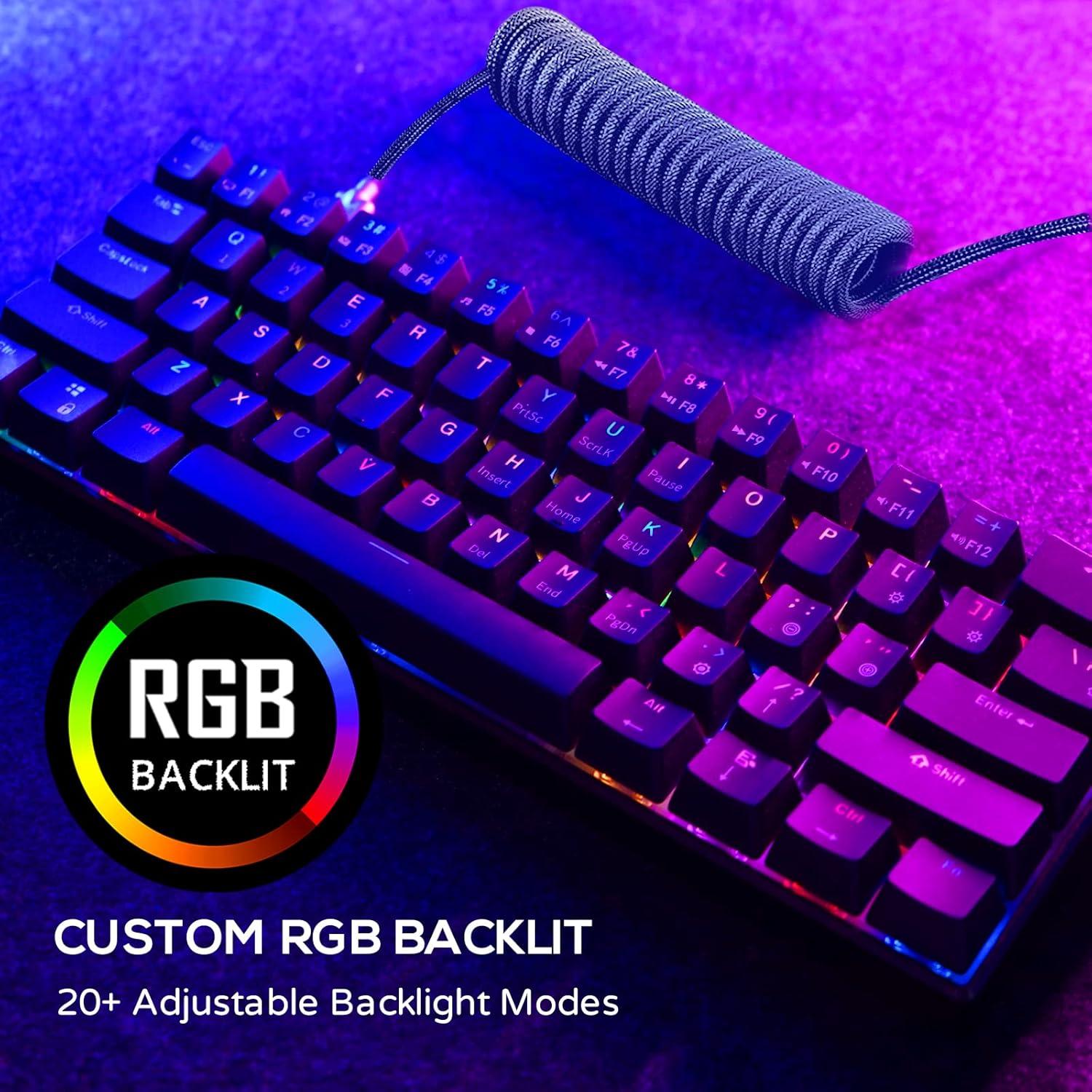 Teclado Mecánico RK ROYAL KLUDGE RK61 60% RGB Inalámbrico