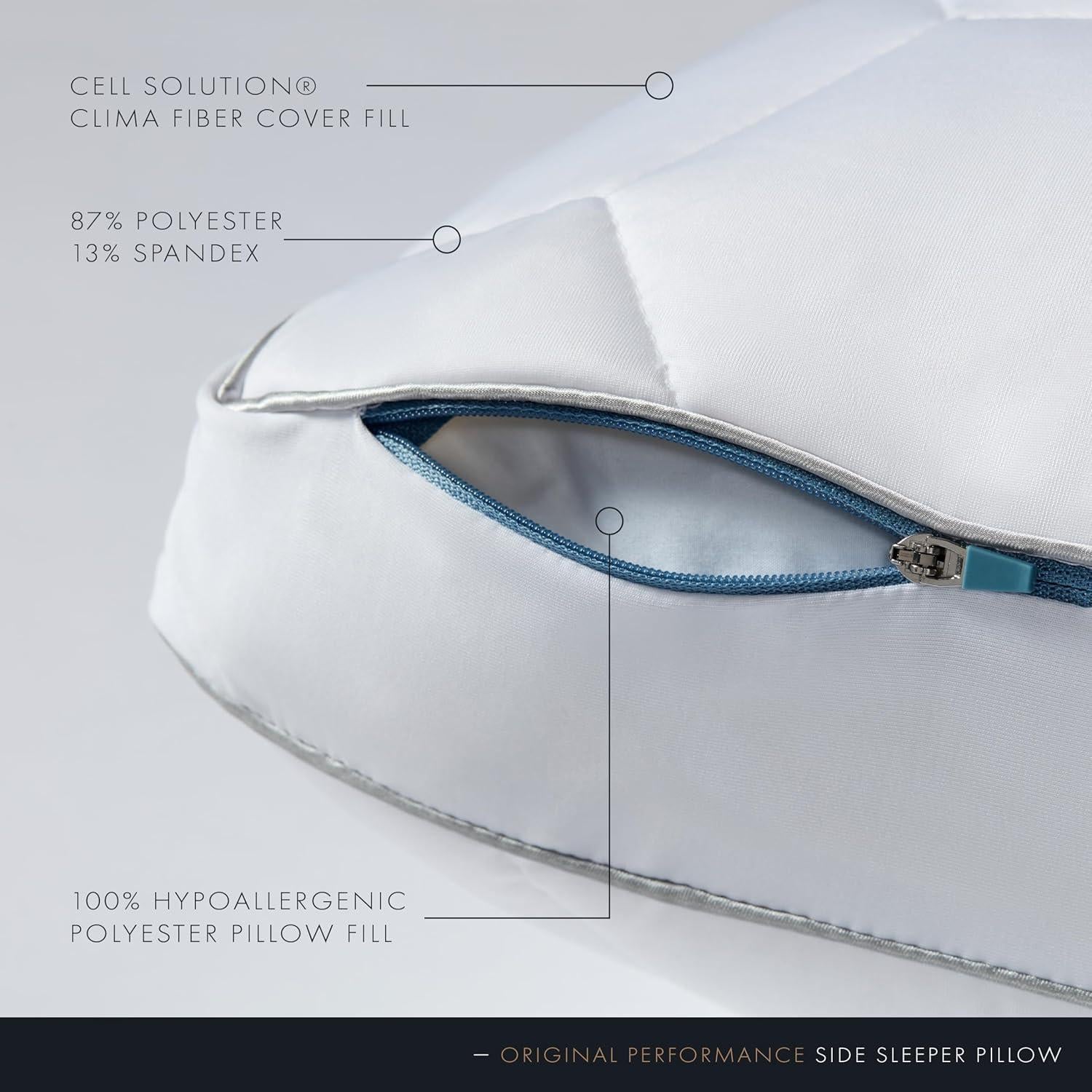 Almohada SHEEX Original Performance Rey Refrigerante 100% Poliester