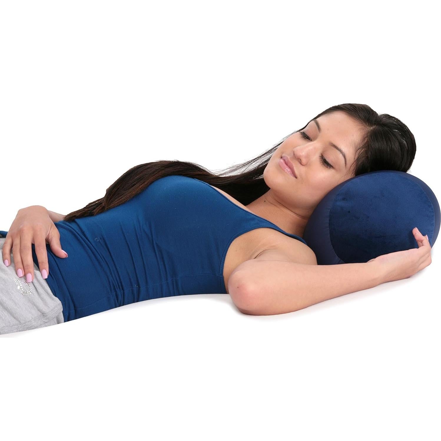 Almohada de Microperlas Deluxe Comfort Mooshi Squish 35.5x17.8cm Azul