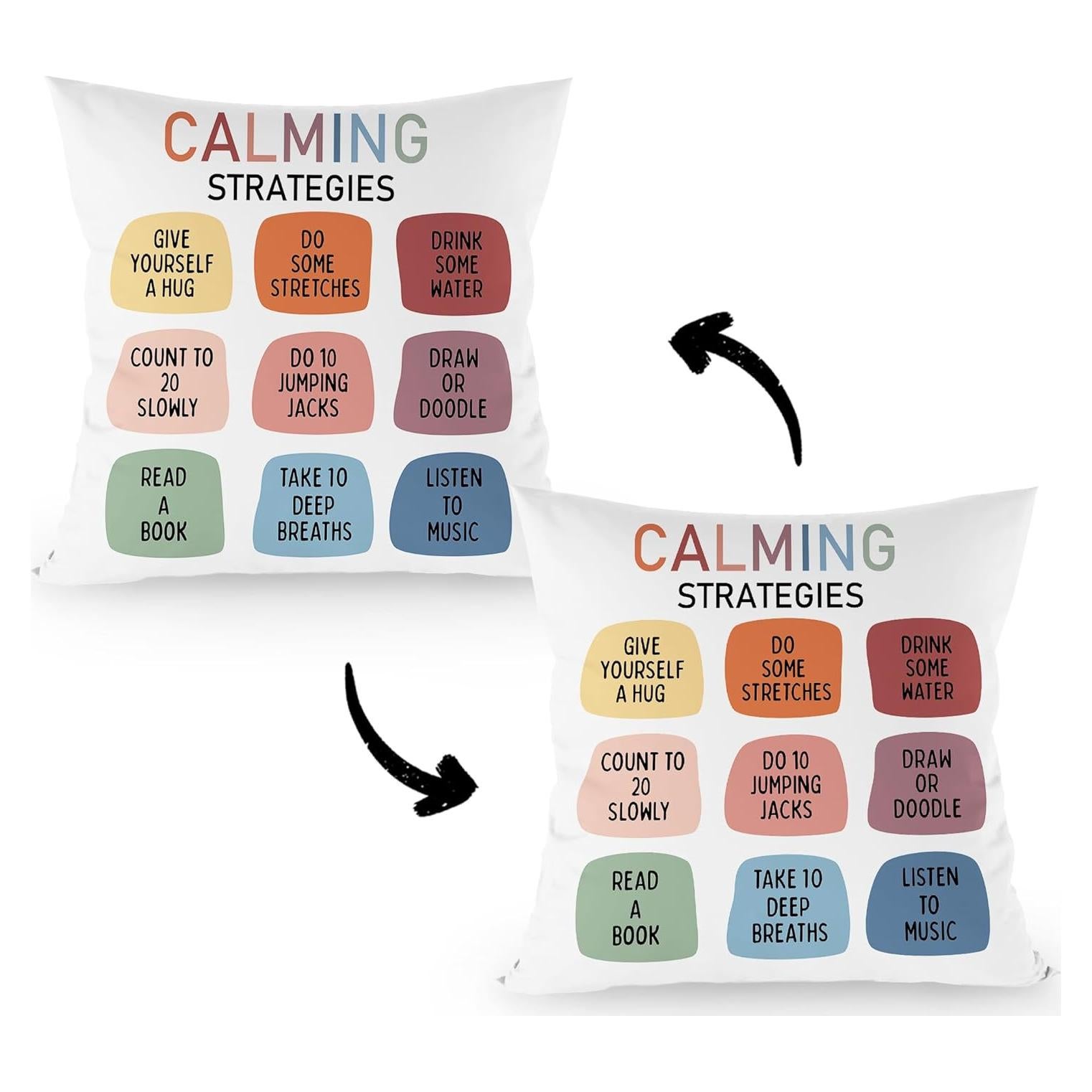 Funda de Cojín Decorativa FLDAS 45x45 cm Franela Letras