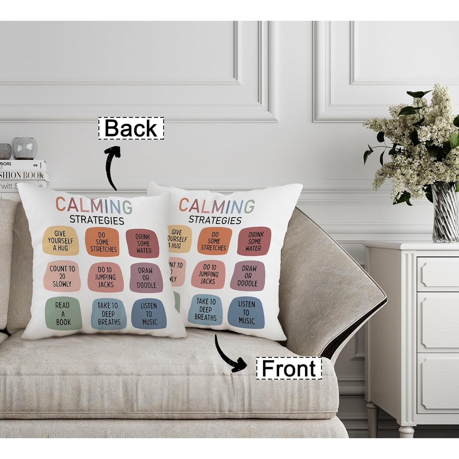 Funda de Cojín Decorativa FLDAS 45x45 cm Franela Letras