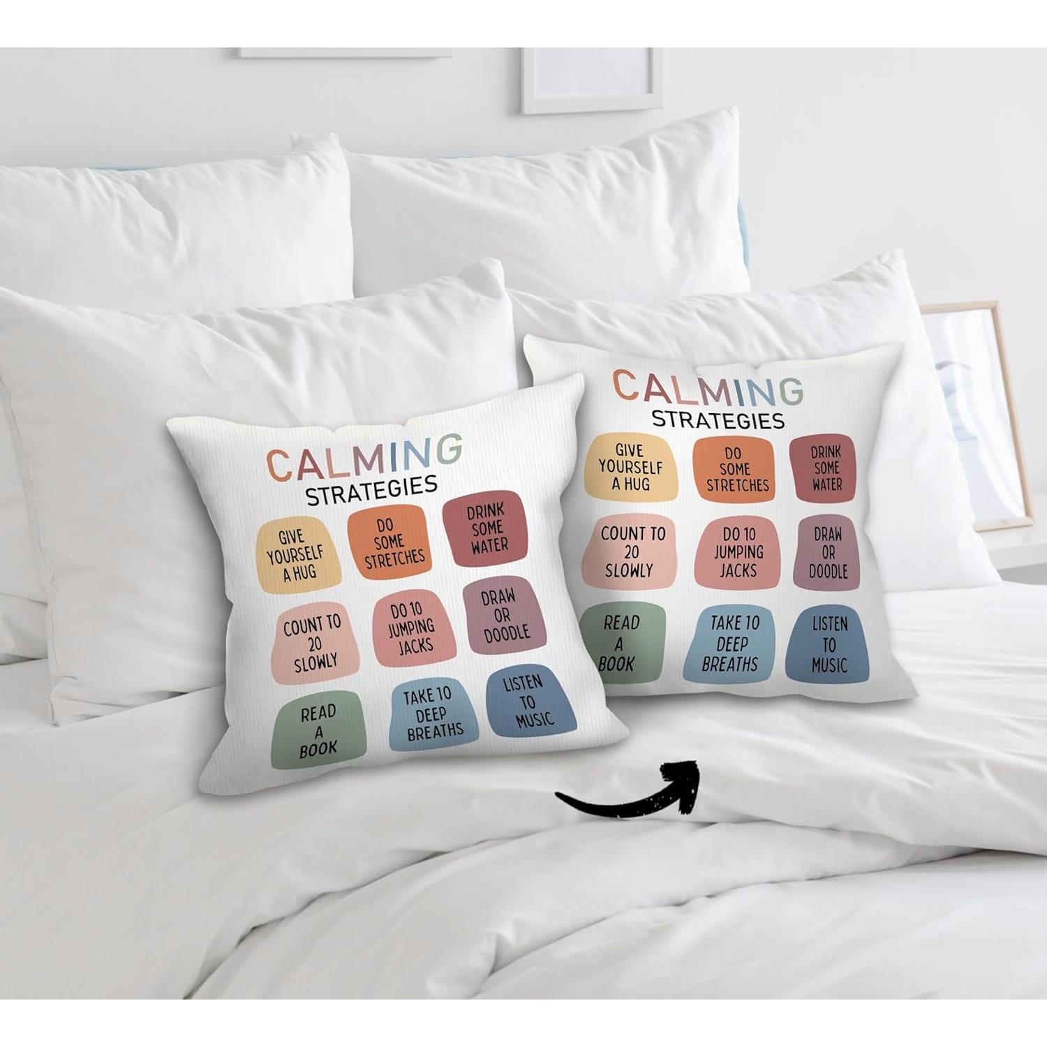 Funda de Cojín Decorativa FLDAS 45x45 cm Franela Letras