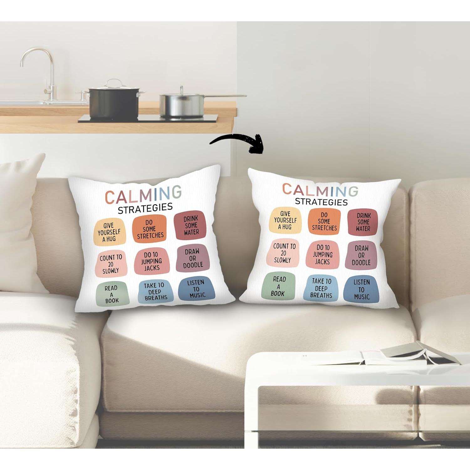 Funda de Cojín Decorativa FLDAS 45x45 cm Franela Letras