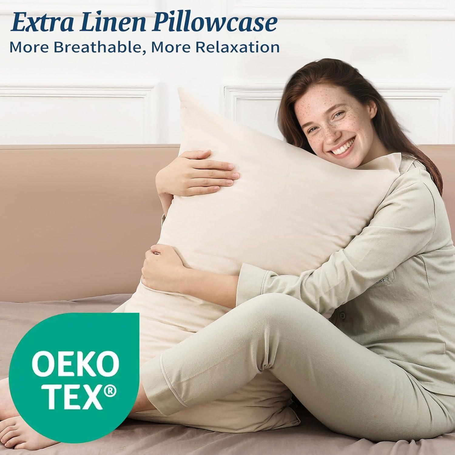 Almohada Ajustable Ashena Queen con Funda de Bambú Refrigerante