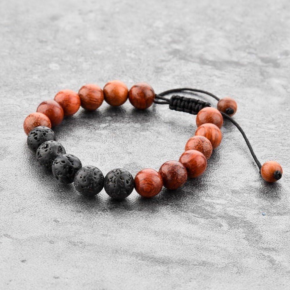 Pulsera de Lava Ajustable Mystiqs para Aceites Esenciales