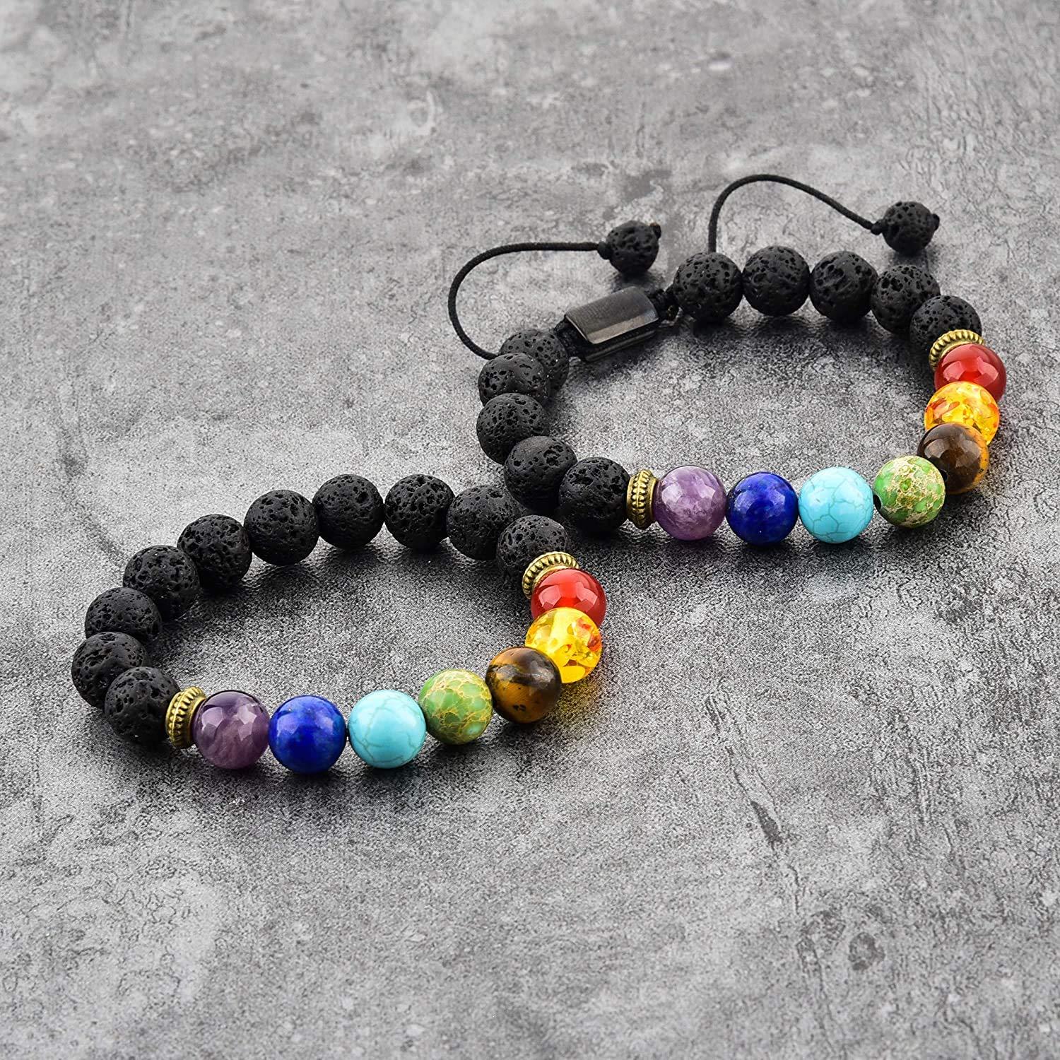 Pulsera de Lava Ajustable Mystiqs con Difusores de Aceite 47.8 cm