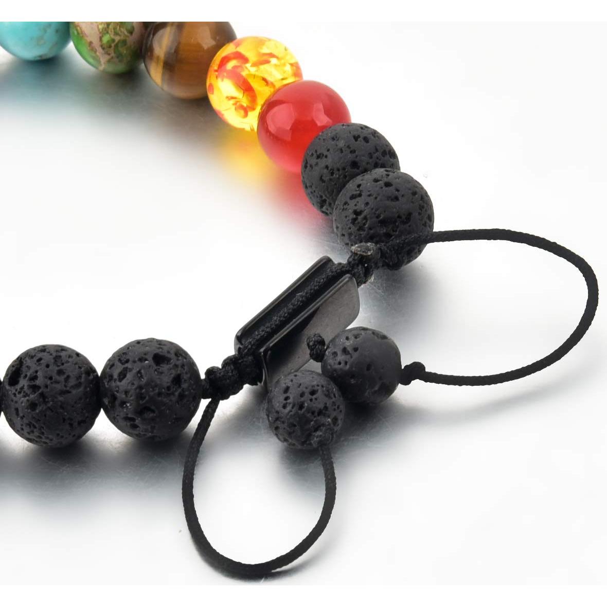 Pulsera de Lava Ajustable Mystiqs con Difusores de Aceite 47.8 cm