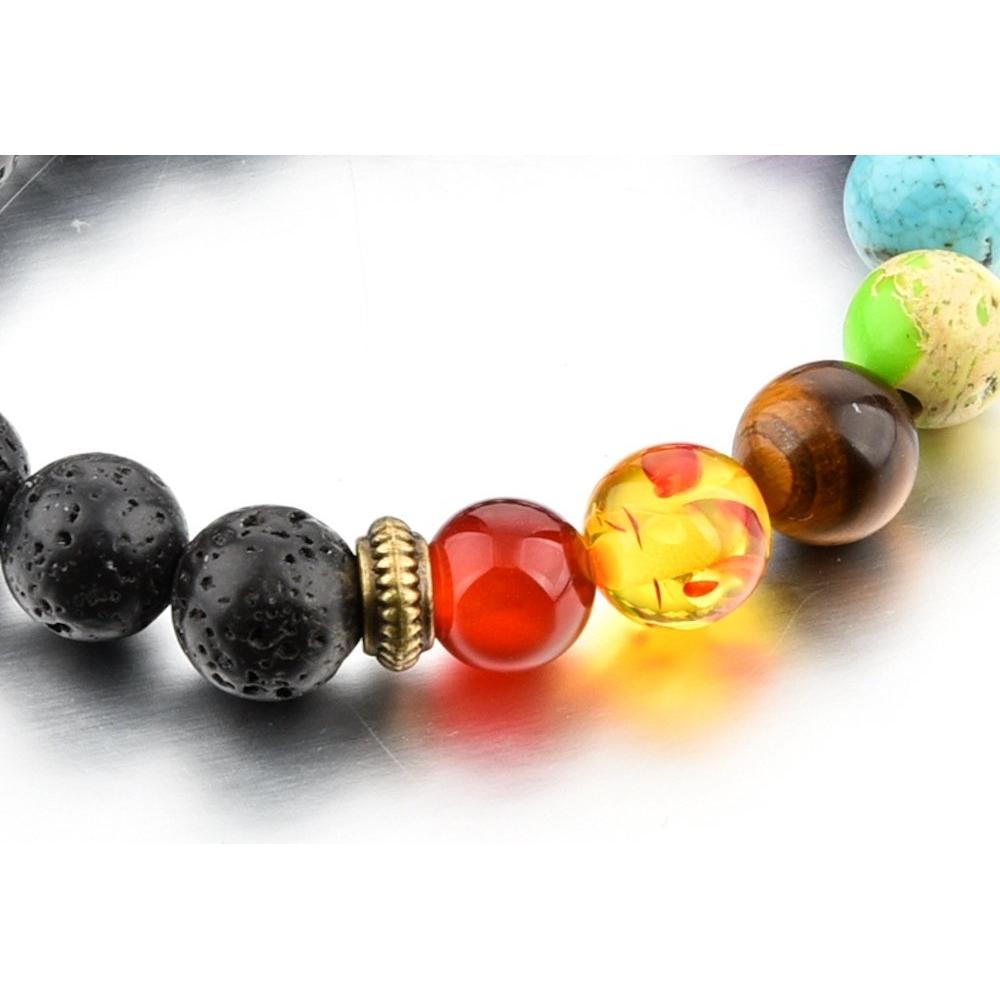 Pulsera de Lava Ajustable Mystiqs con Difusores de Aceite 47.8 cm