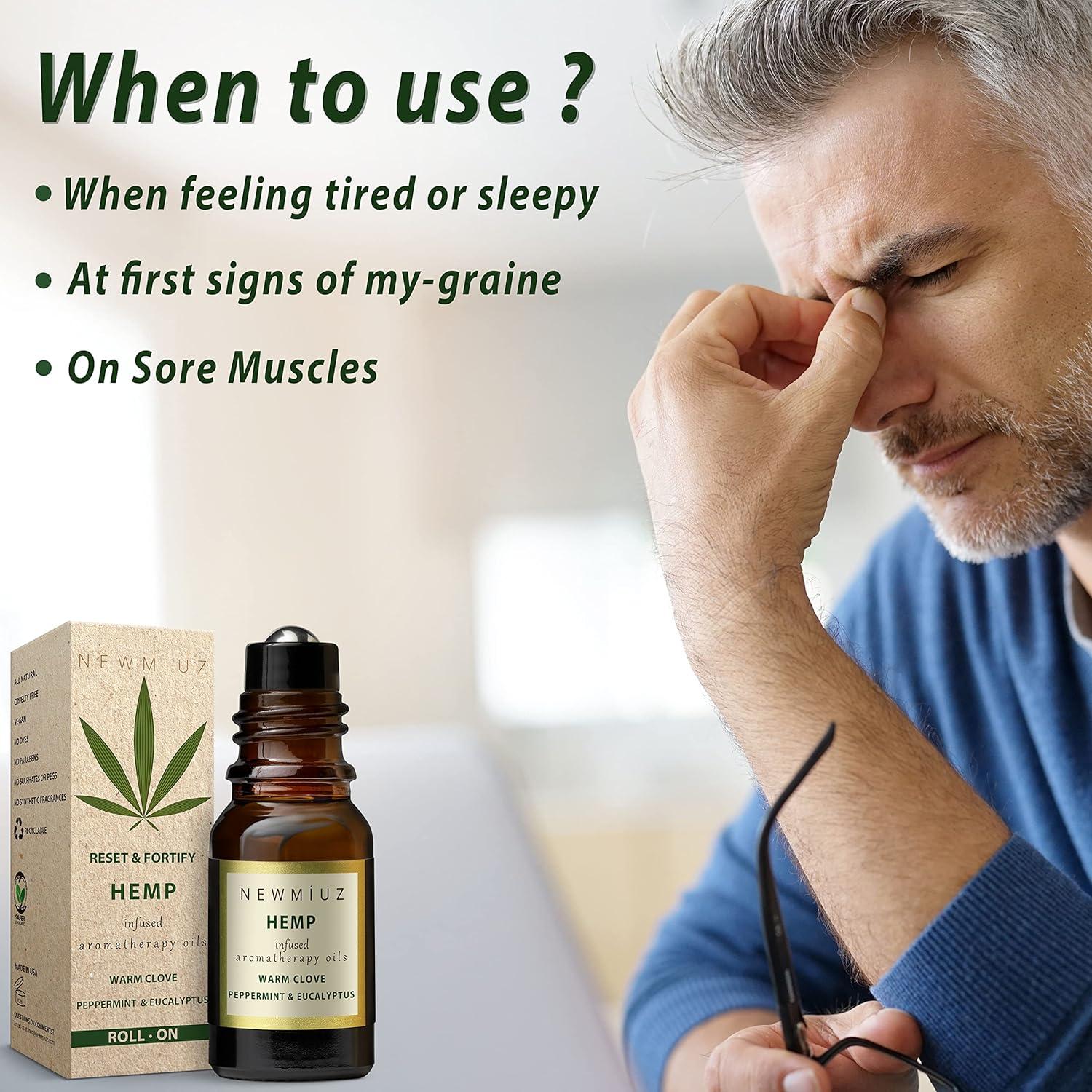 Roll-On Aromaterapia para Dolores de Cabeza Miuz - 2 Piezas