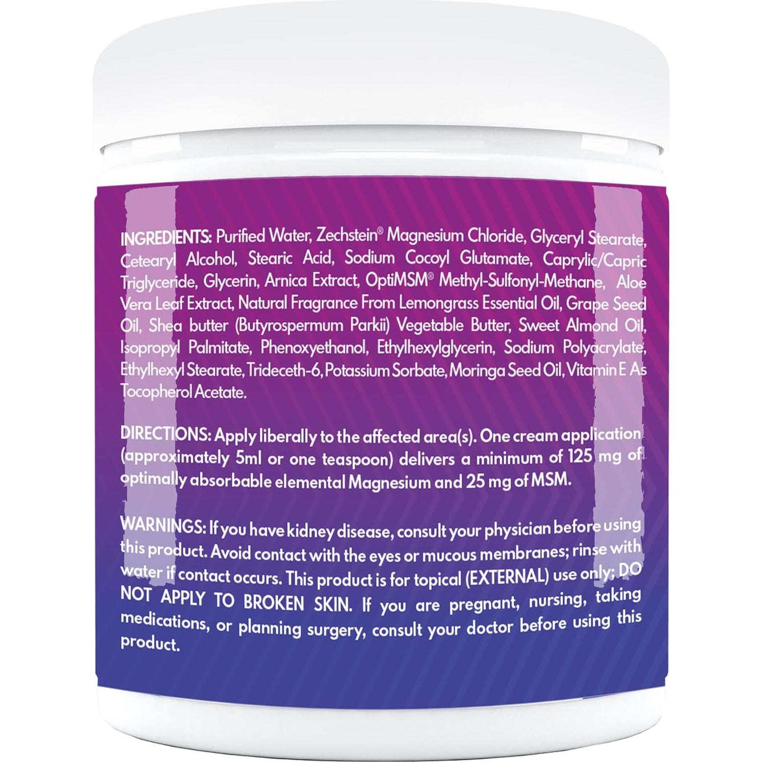 Crema de Masaje Aromaterapia VAL 226.8g - Magnesio Zechstein + Aceites Orgánicos