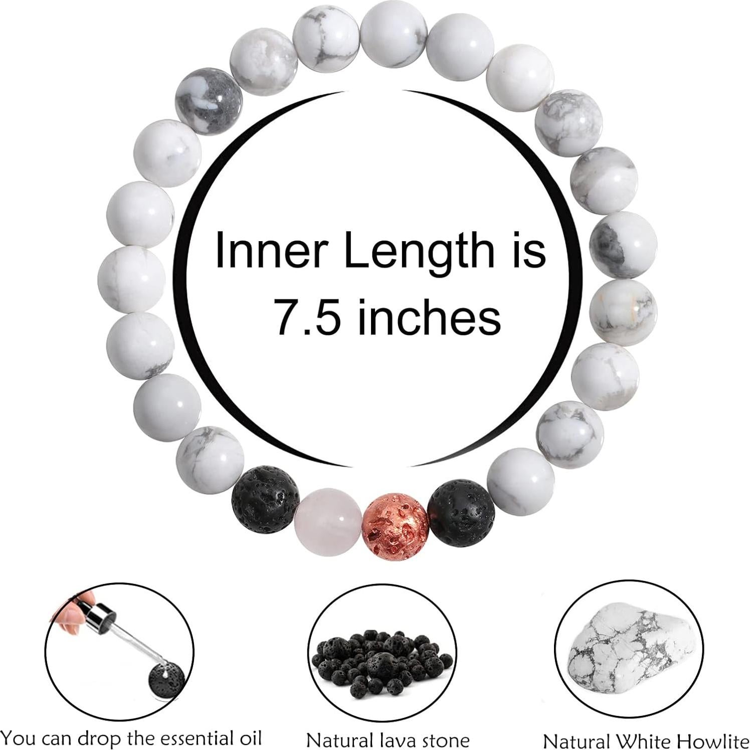 Pulsera de Lava Difusora de Aceite Esencial Haoze 19 cm