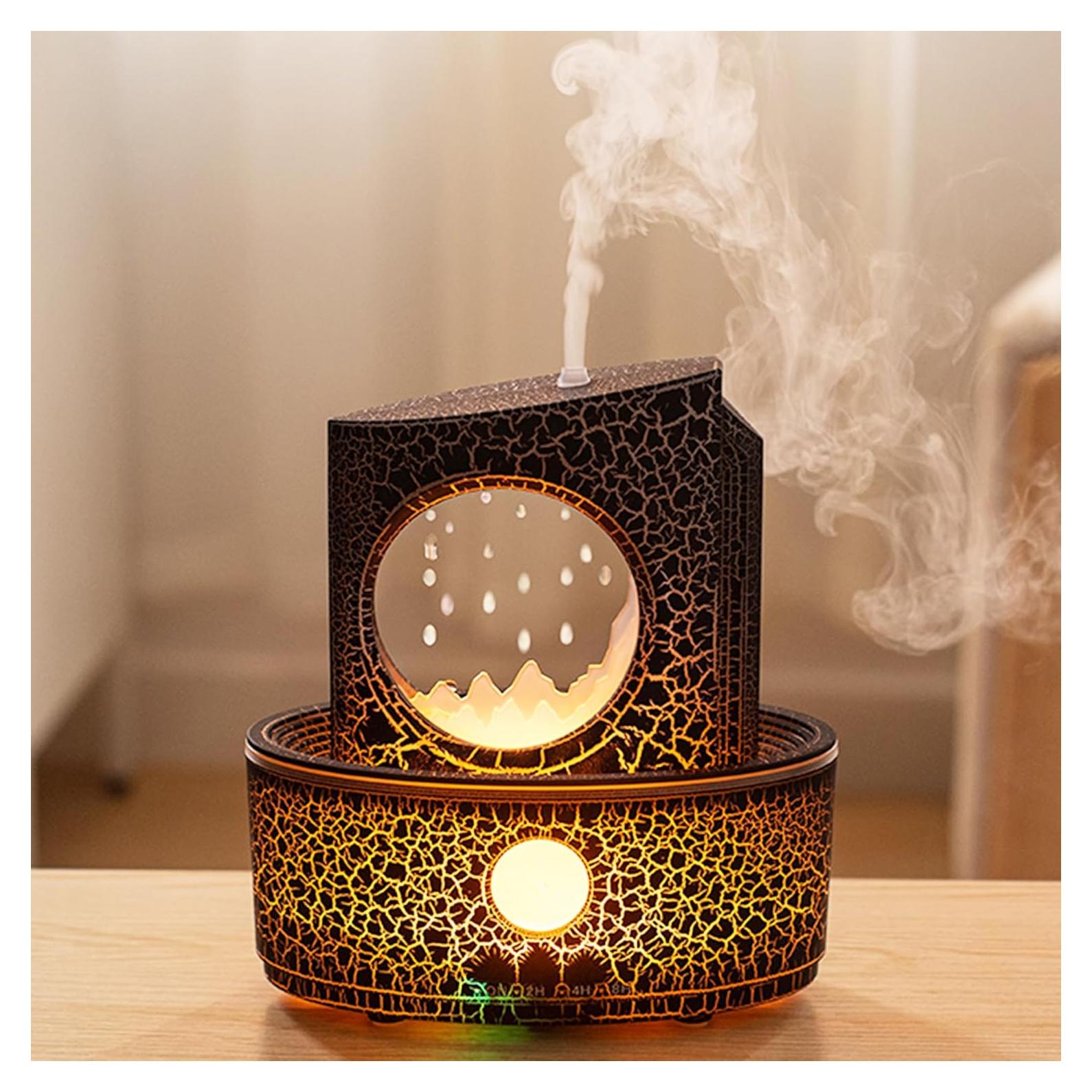 Humidificador de Aromaterapia Fuliying V63 300ml con Luz LED