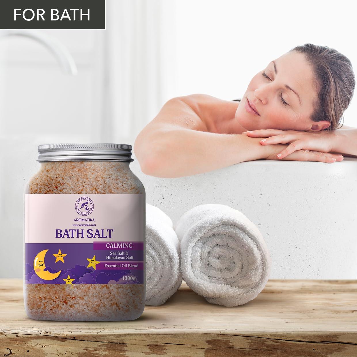 Sales de Baño Aromáticas AROMATIKA 1300g - Relajantes con Aceites Esenciales