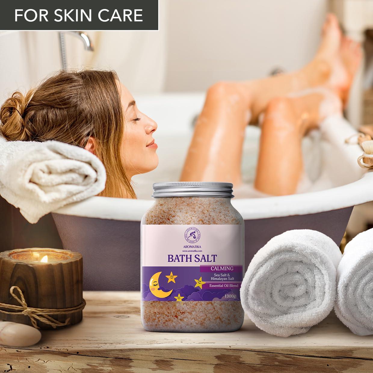 Sales de Baño Aromáticas AROMATIKA 1300g - Relajantes con Aceites Esenciales