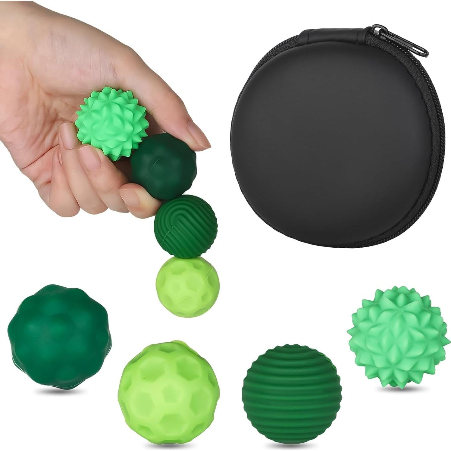 Juego de 4 Pelotas Sensoriales Lymocsu - Alivio Estrés y Ansiedad