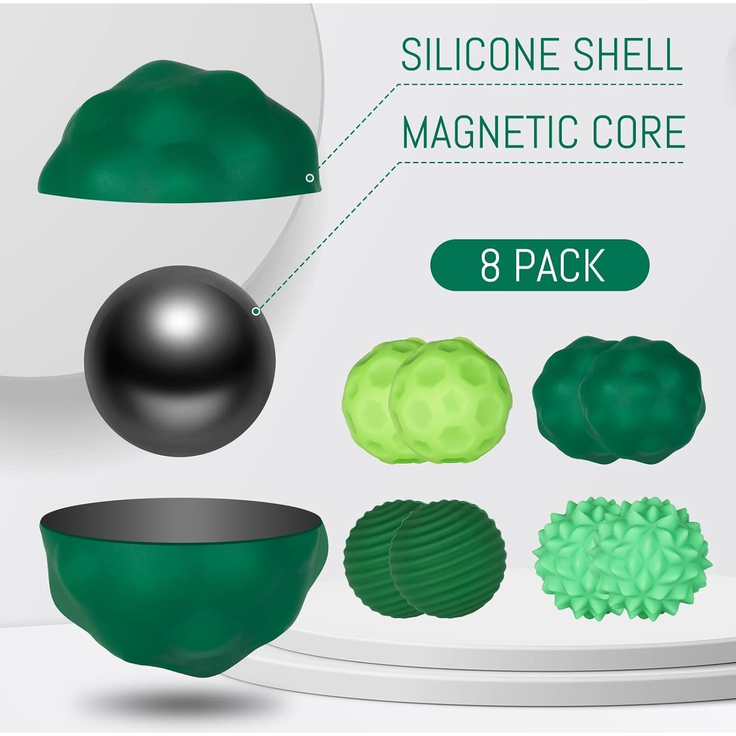 Juego de 4 Pelotas Sensoriales Lymocsu - Alivio Estrés y Ansiedad