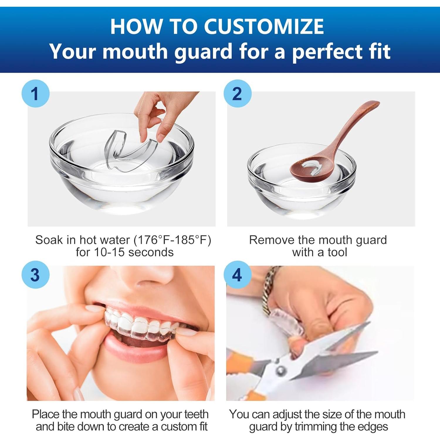 Protector Bucal Neateeth para Rechinar Dientes Nocturno con 12 Tabletas