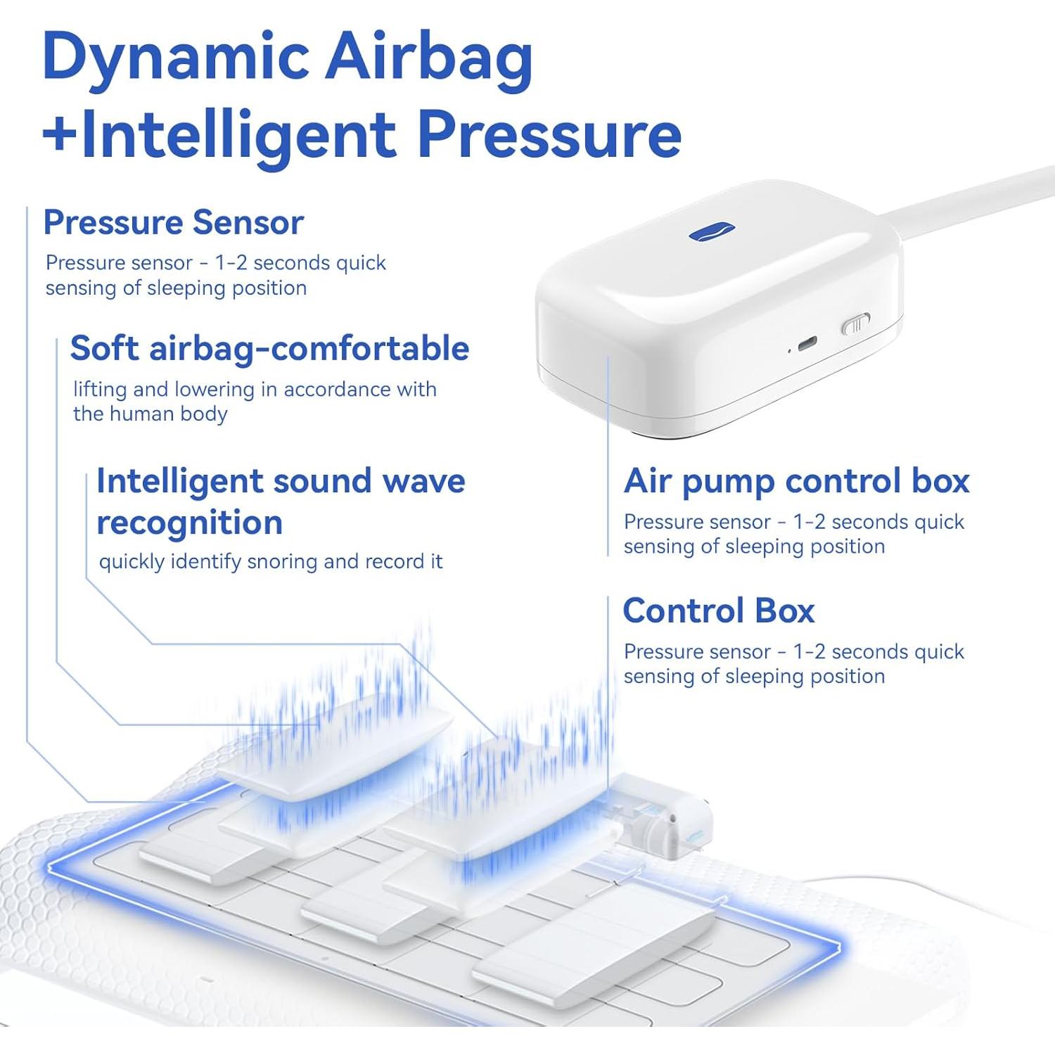 Almohada Anti-Ronquido DRAVEL PO1 Ajustable Espuma Viscoelástica