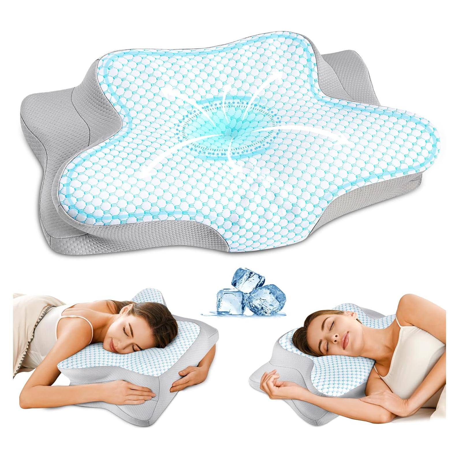 Almohada Cervical Ylekto Espuma de Memoria Refrigerante 12.95cm