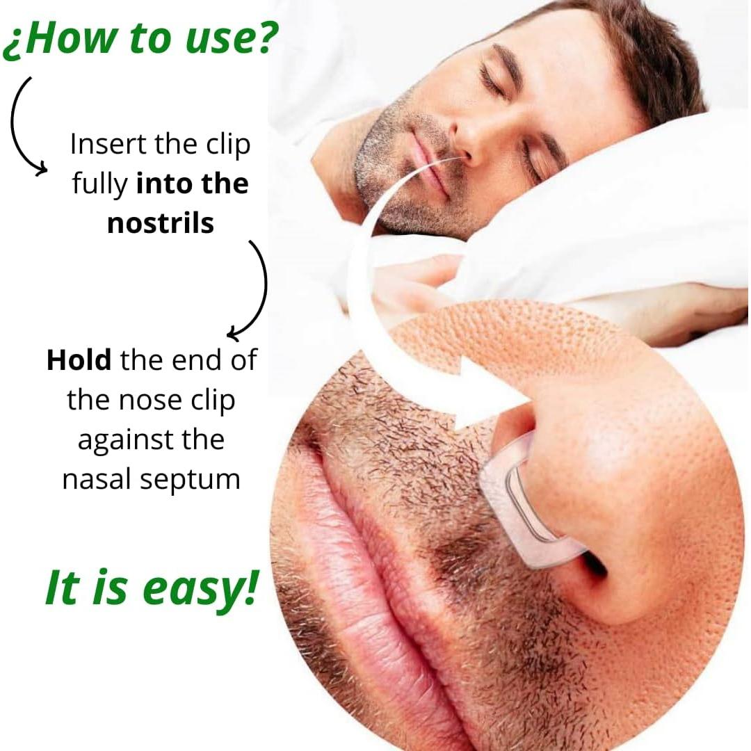Dispositivo Anti Ronquidos - Clip Nasal Magnético 4 Piezas Silicona