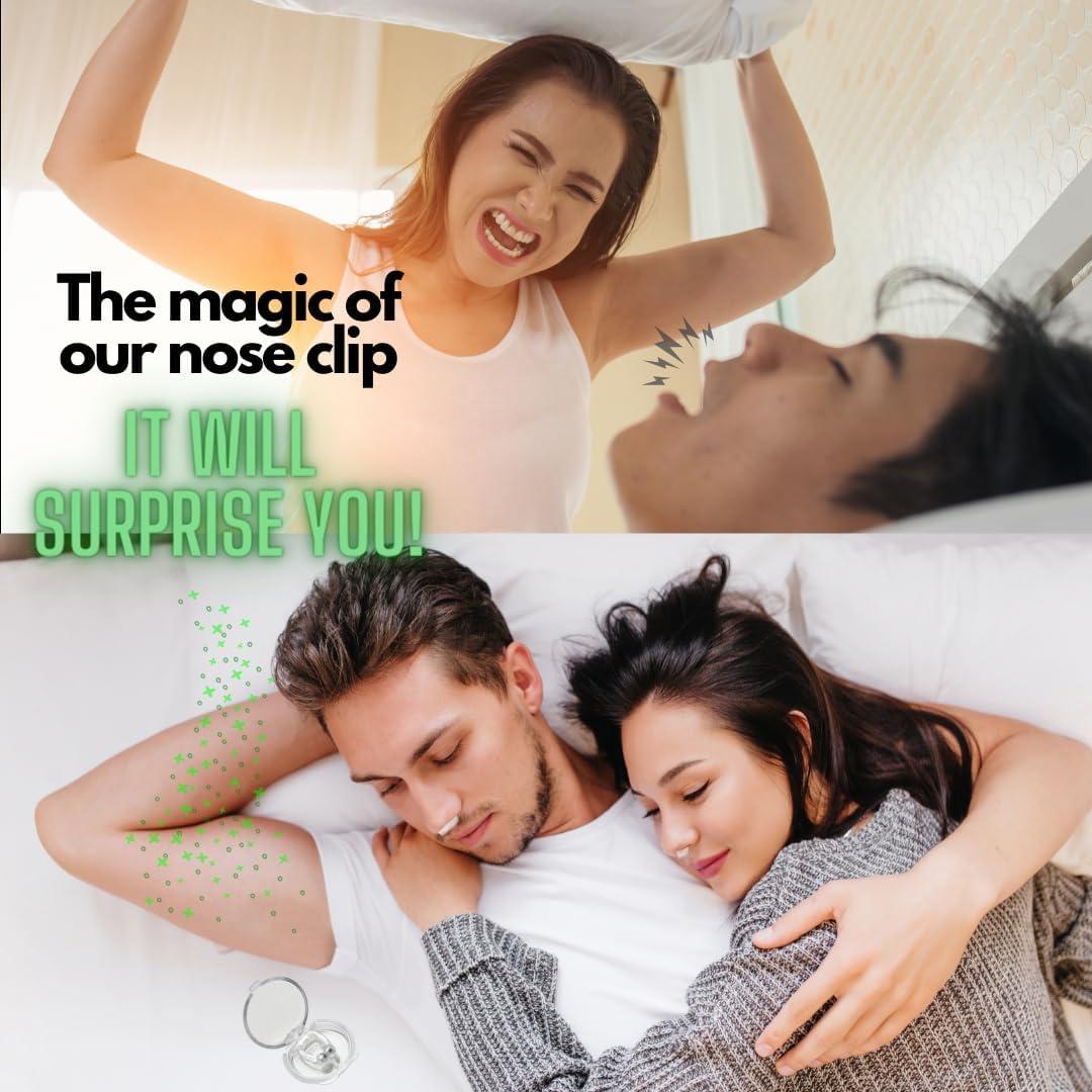 Dispositivo Anti Ronquidos - Clip Nasal Magnético 4 Piezas Silicona
