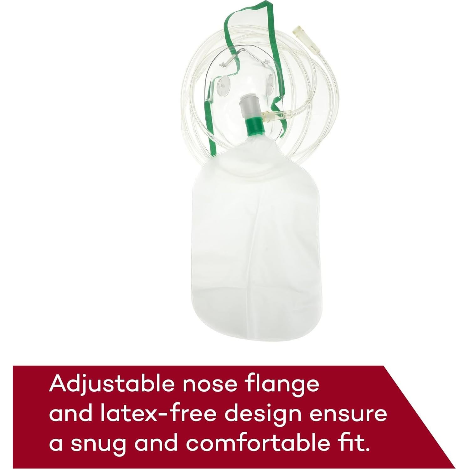 Mascarilla de Oxígeno No Re-Breather Dealmed - 10 Unidades Adulto