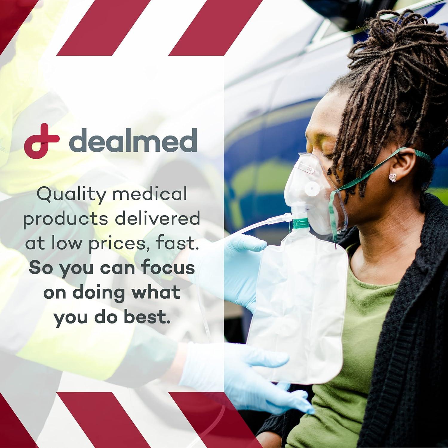 Mascarilla de Oxígeno No Re-Breather Dealmed - 10 Unidades Adulto