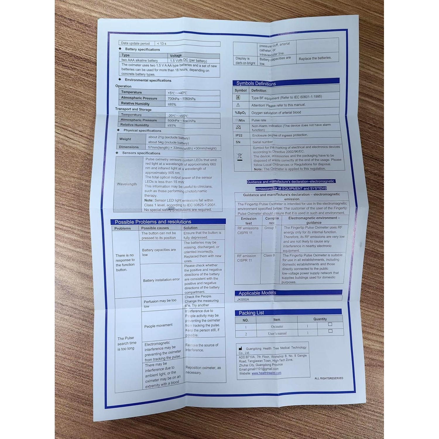 Oxímetro de Pulso MugaTree en Forma de Anillo con APP