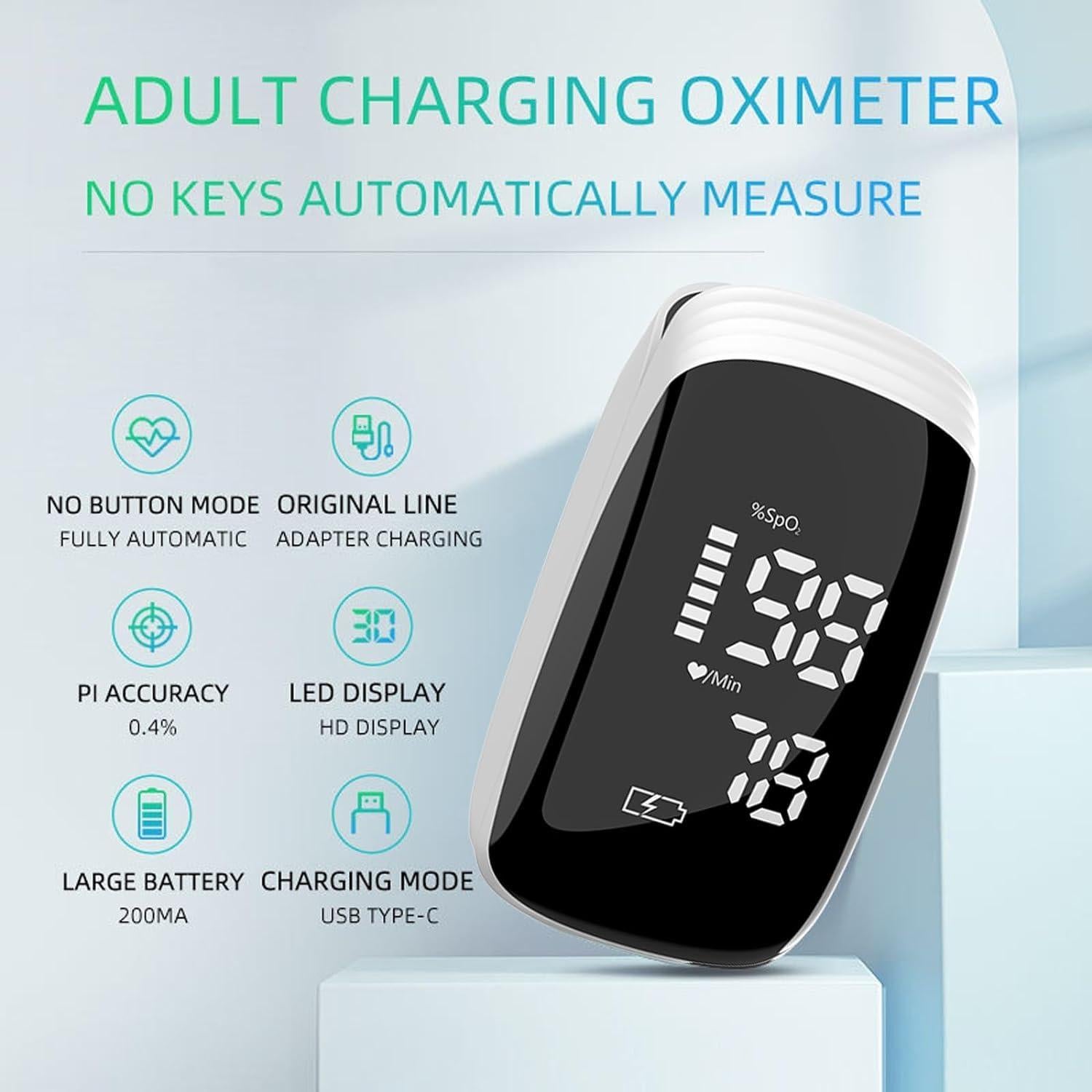 Oxímetro de Pulso FVYMZKA Rápido y Preciso SpO2 - Uso Deportivo