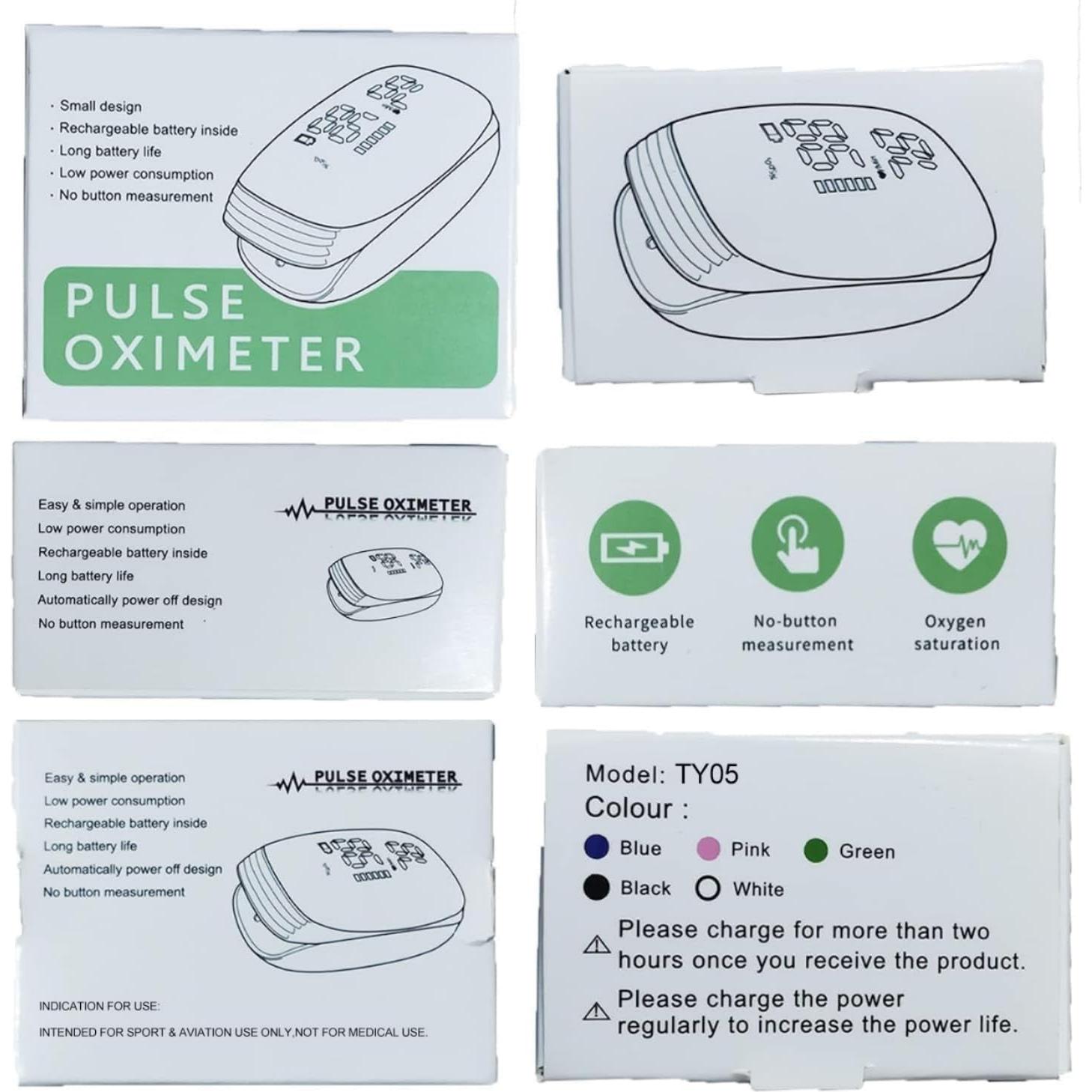 Oxímetro de Pulso FVYMZKA Rápido y Preciso SpO2 - Uso Deportivo